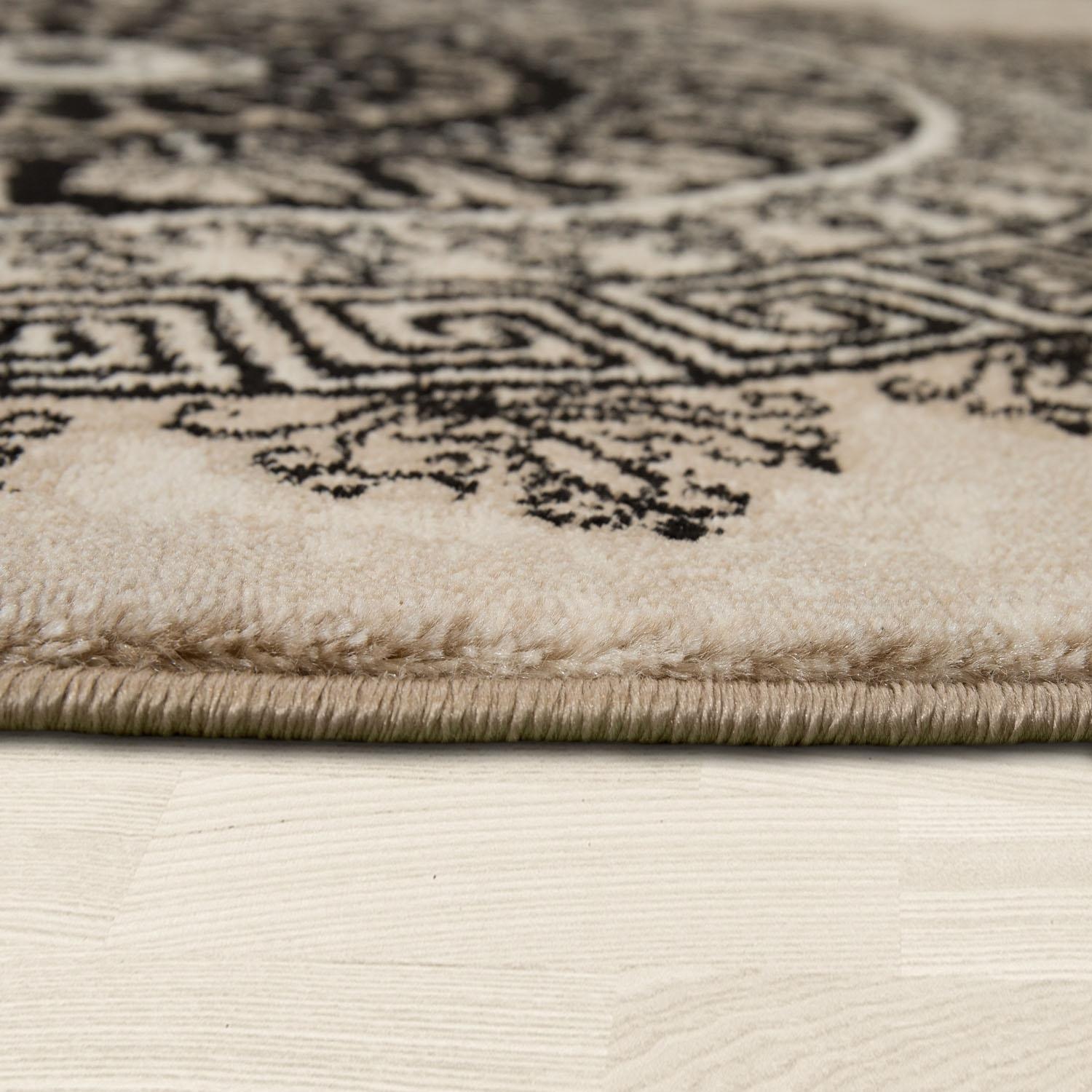 Paco Home Läufer »Tibesti 081«, rechteckig, Teppich-Läufer, Kurzflor, gewebt, Mandala Muster in dezenten Farbtönen