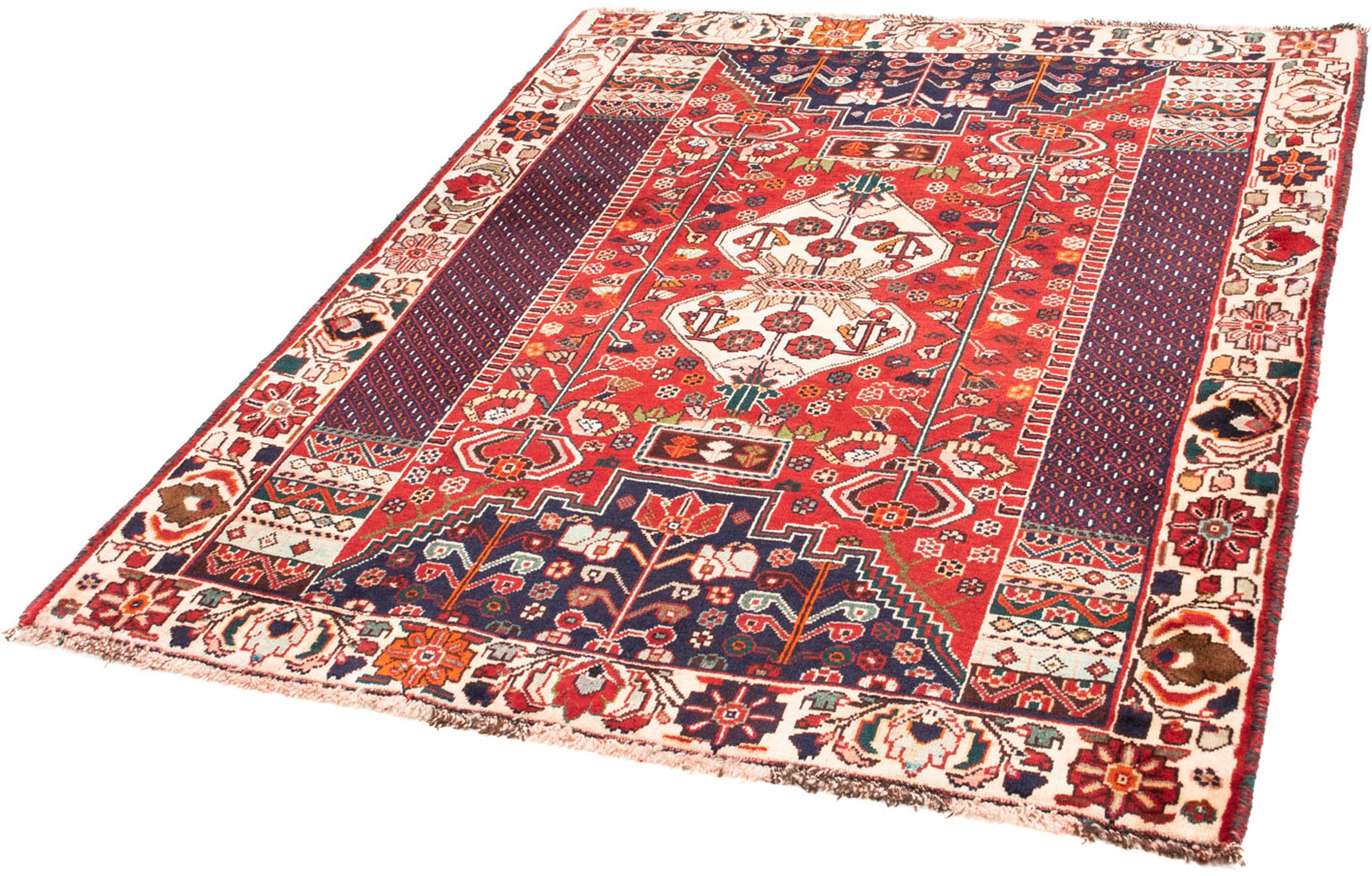 Image of morgenland Orientteppich »Perser - Nomadic - 148 x 121 cm - rot«, rechteckig, 10 mm Höhe, Wohnzimmer, Handgeknüpft, Einzelstück mit Zertifikat bei Ackermann Versand Schweiz