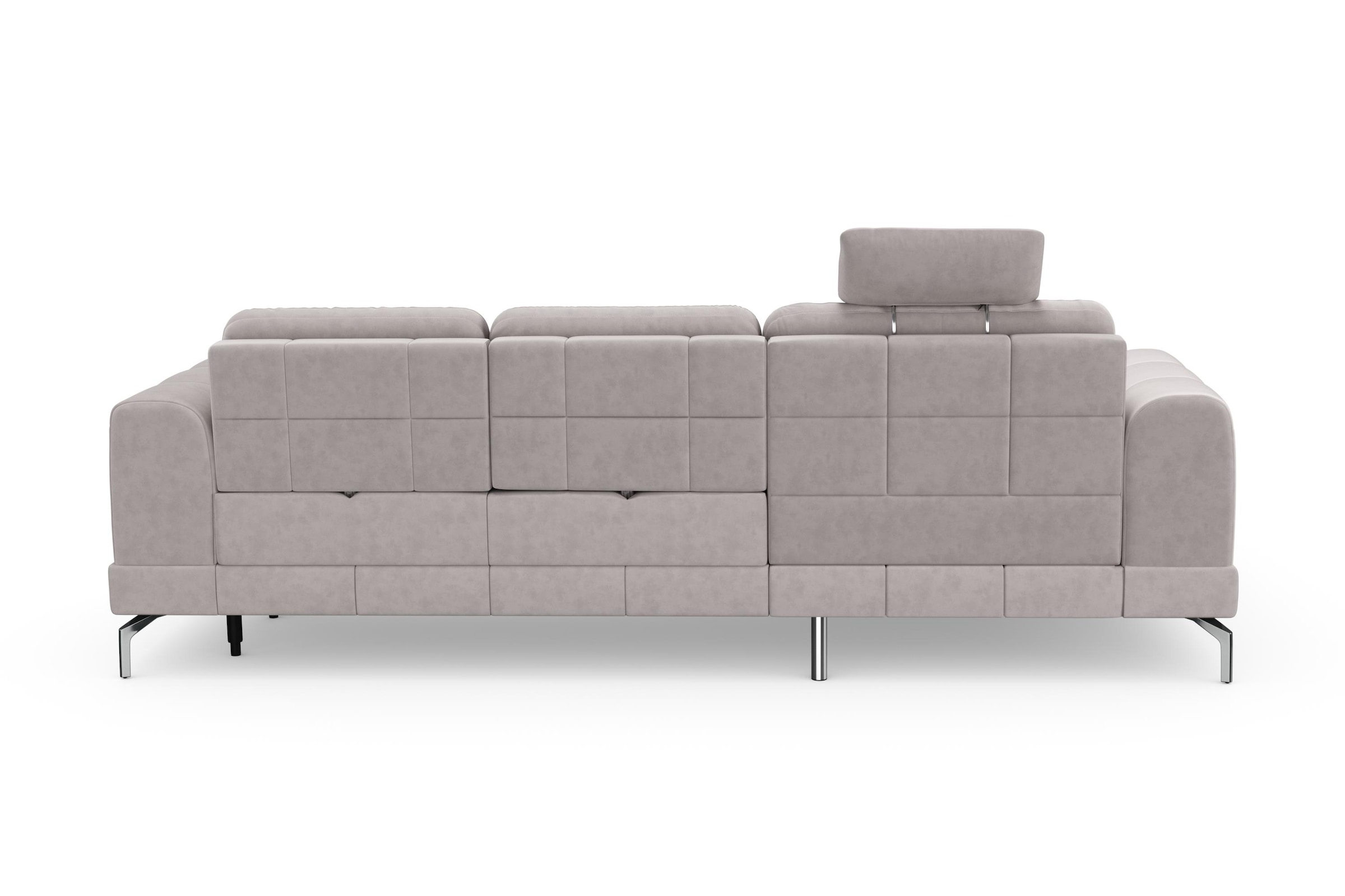 sit&more Ecksofa »Bendigo L-Form«, inklusive Sitztiefenverstellung, Bodenfreiheit 15 cm, 2 Fussfarben