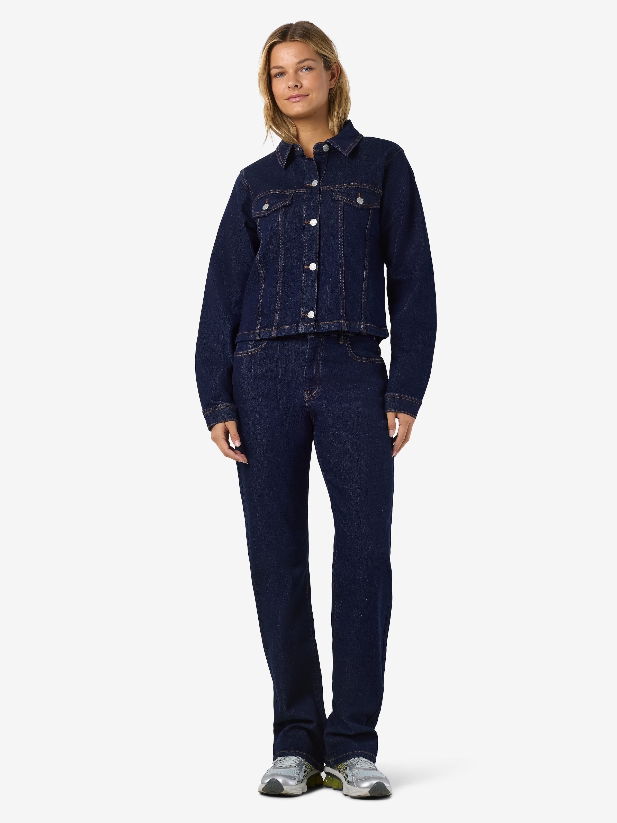 Noisy may Veste en jean »NMYOLANDA SHELLY LS JACKET« mélange de coton