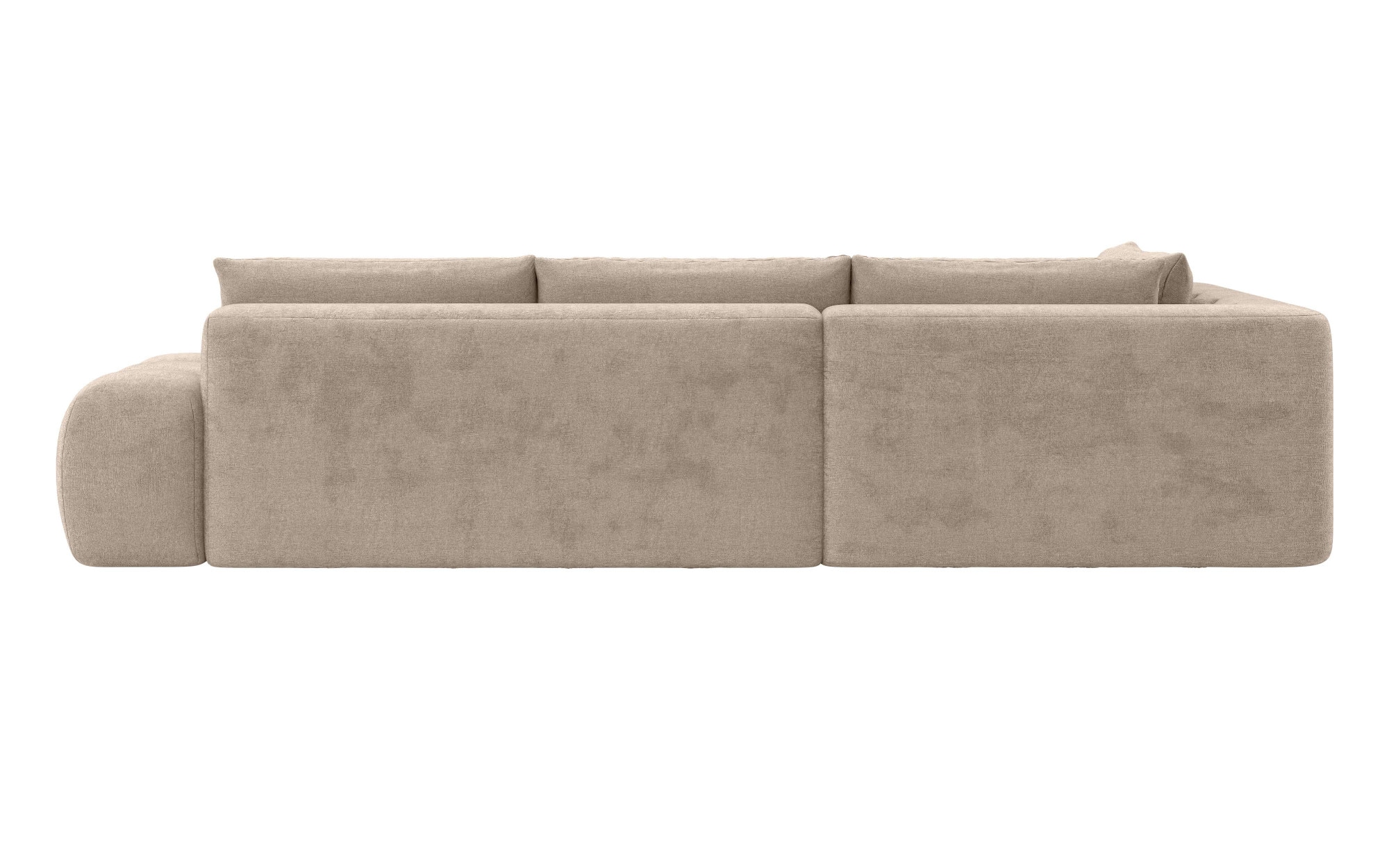 INOSIGN Ecksofa »AZITA klein, L-Form, elegant und bequem Designsofa«, lose Rückenkissen, traumhafte Steppung, Masse B/T/H: 296/176,5/89 cm
