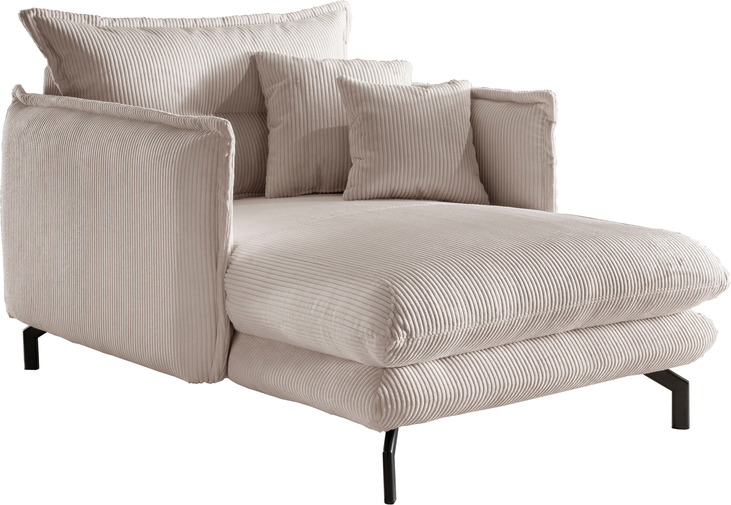 Home affaire Relaxsessel »Lazio modern und bequem, schmale Armlehnen, tolle Detailverarbeitung« zwei verschiedene Fussfarben wählbar