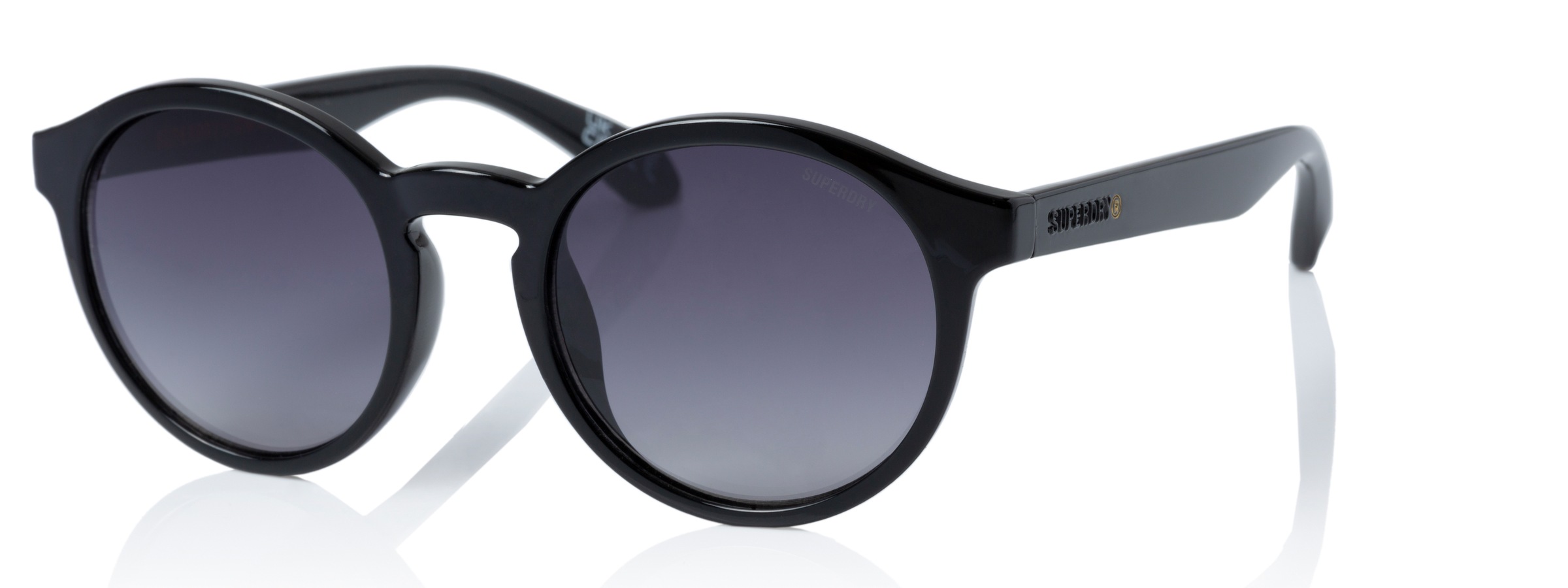 Image of Superdry Sonnenbrille "Modell 996071" Form Rund, Logoschriftzug auf Bügel, Kunststofffassung