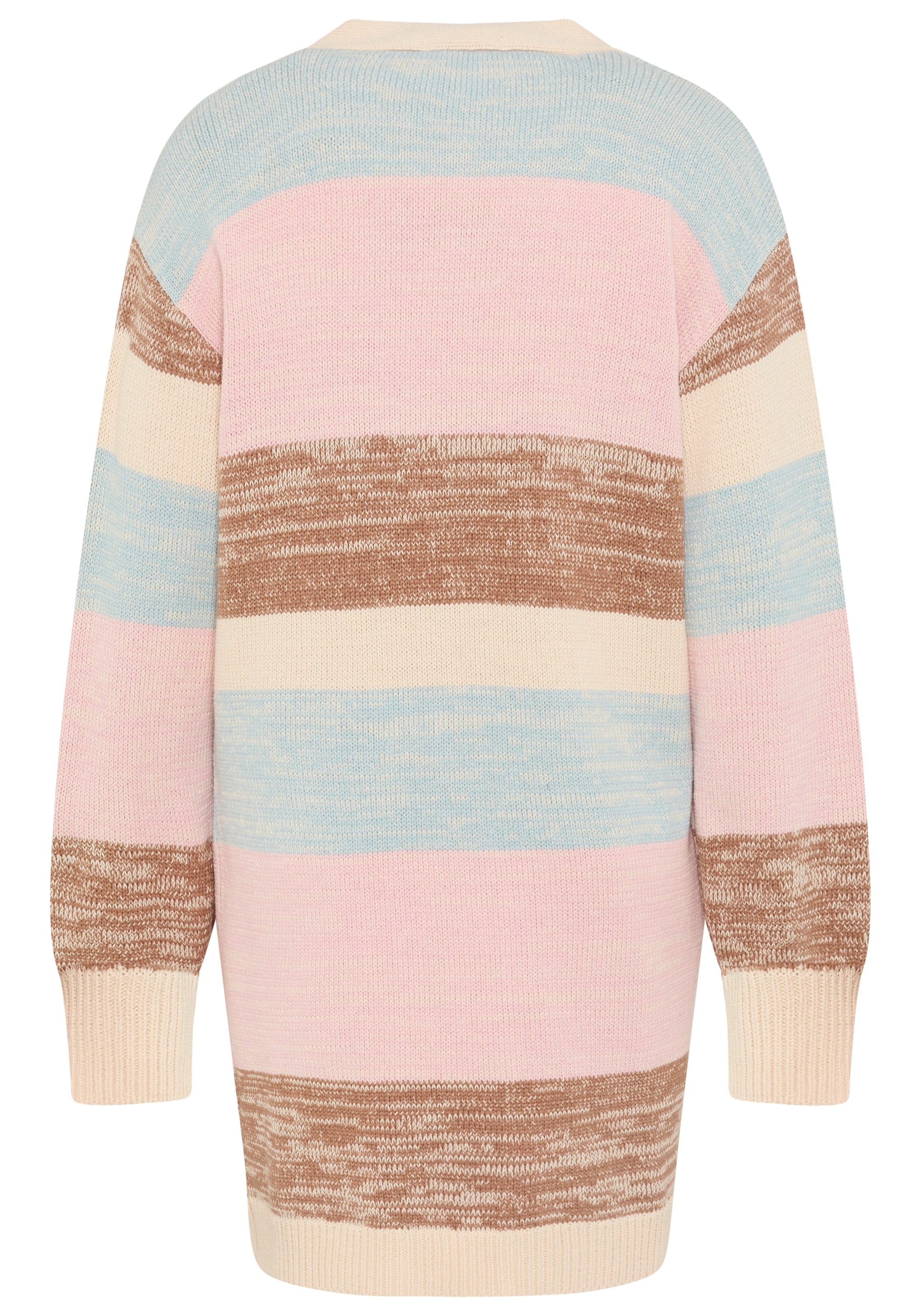 Neun Monate Cardigan de grossesse »Meliert Umstandsstrickjacke« aspect rayé, coupe confortable, chaud, en maille fine