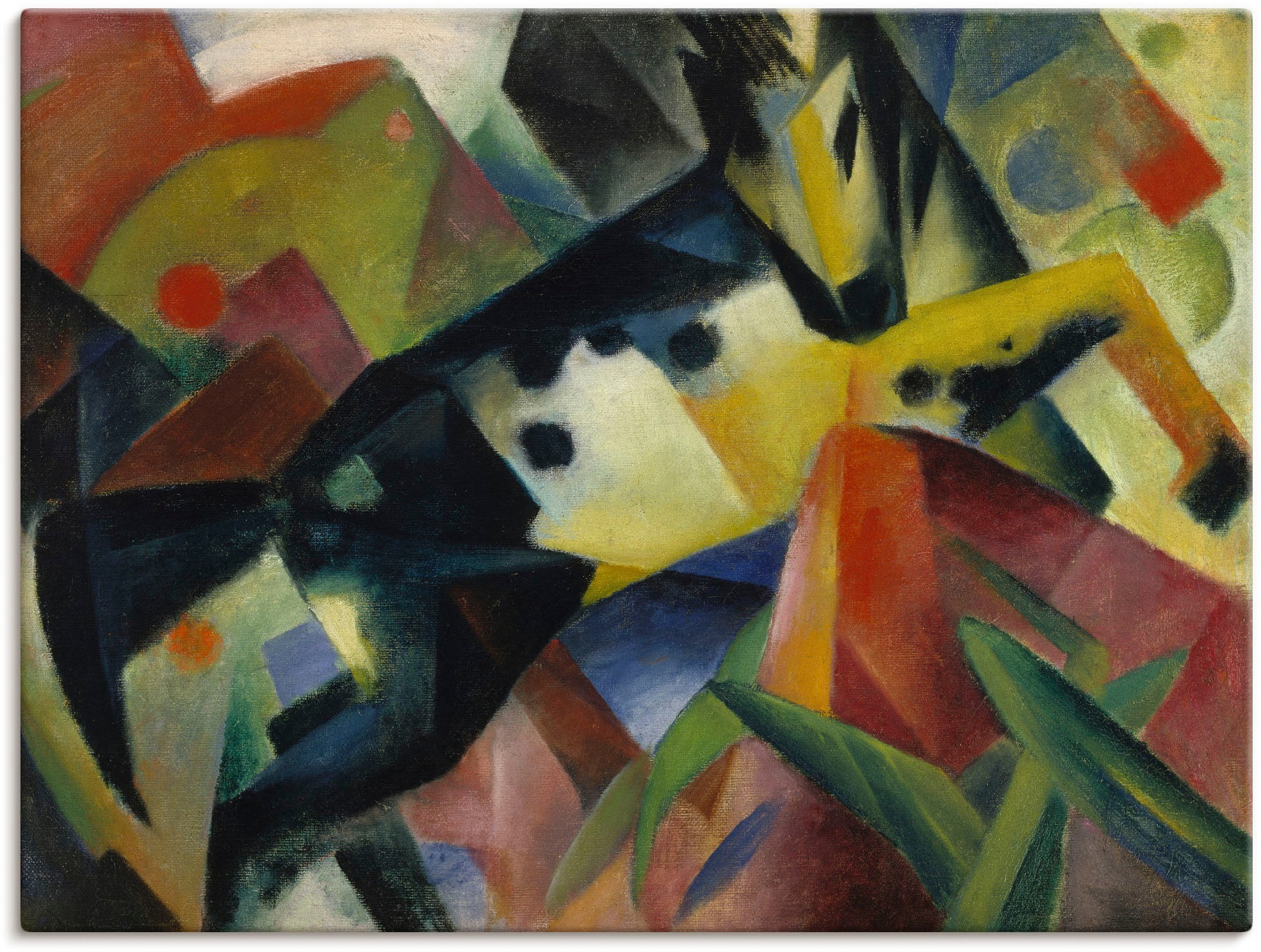 Image of Artland Wandbild »Springendes Pferd. 1912«, Haustiere, (1 St.), in vielen Grössen & Produktarten -Leinwandbild, Poster, Wandaufkleber / Wandtattoo auch für Badezimmer geeignet bei Ackermann Versand Schweiz