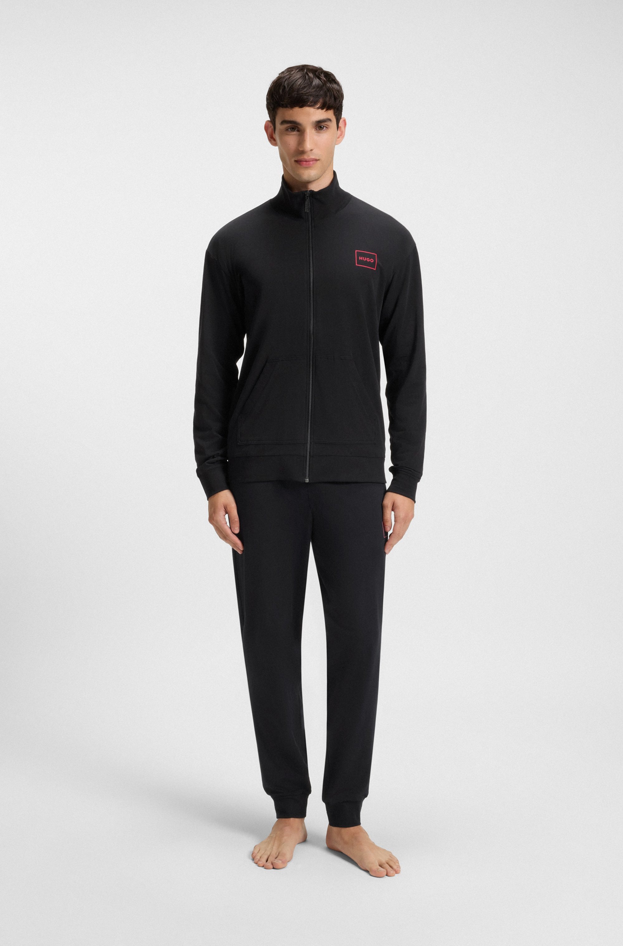 HUGO Underwear Sweatjacke »Laze Zip Jacket« mit seitlichen Taschen