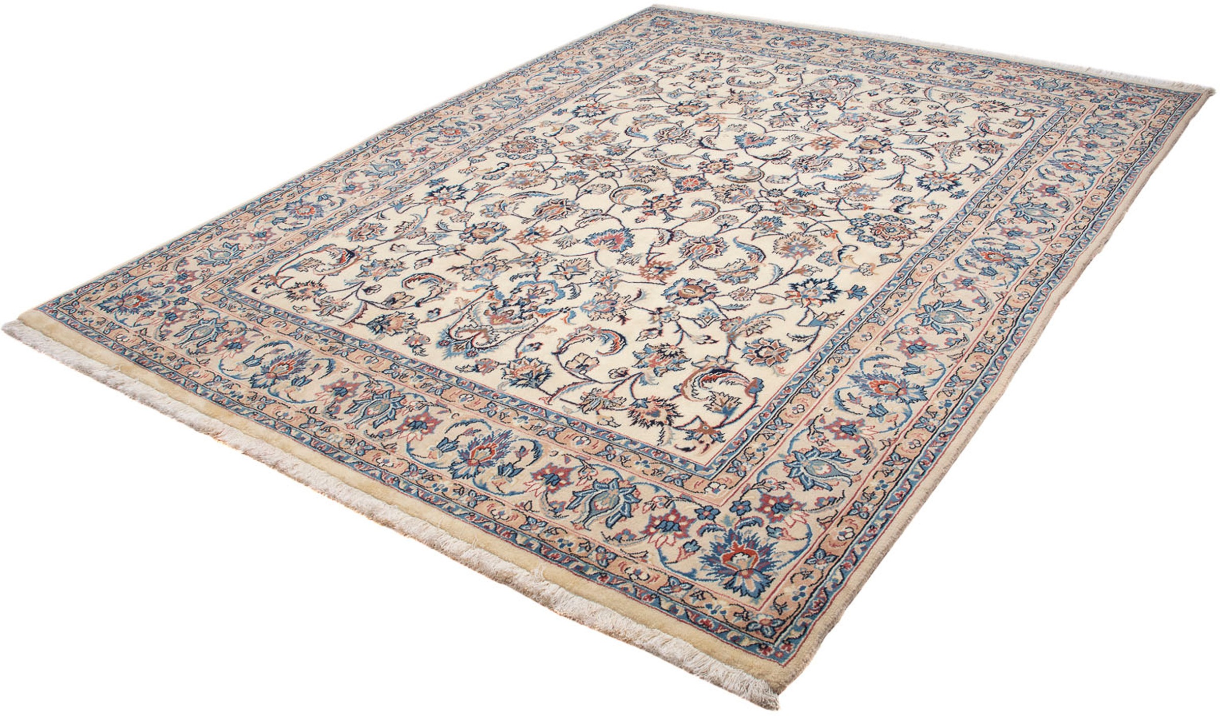 Image of morgenland Orientteppich »Perser - Classic - 254 x 196 cm - beige«, rechteckig, 10 mm Höhe, Wohnzimmer, Handgeknüpft, Einzelstück mit Zertifikat bei Ackermann Versand Schweiz