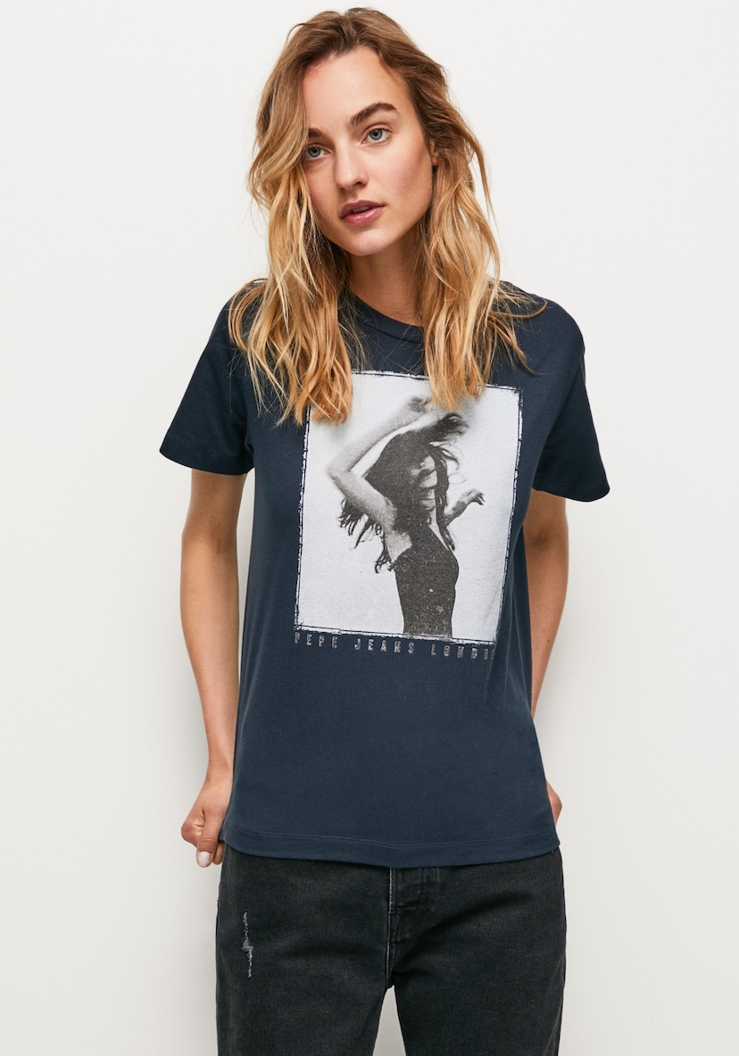 ♕ Pepe Jeans T-Shirt »NEW VIRGINIA«, mit Logo-Print versandkostenfrei  bestellen