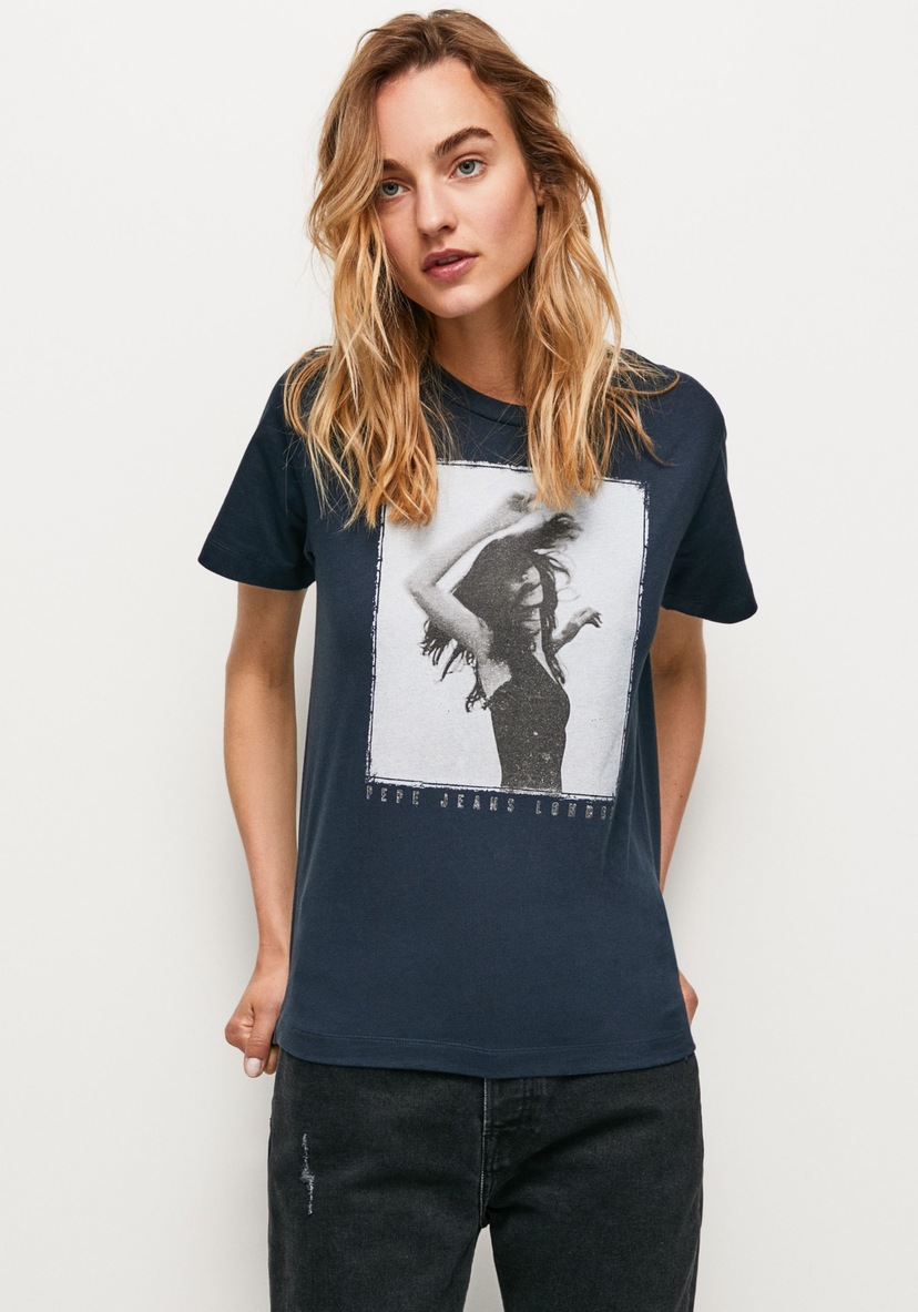 ♕ Pepe Jeans bestellen VIRGINIA«, versandkostenfrei mit Logo-Print T-Shirt »NEW