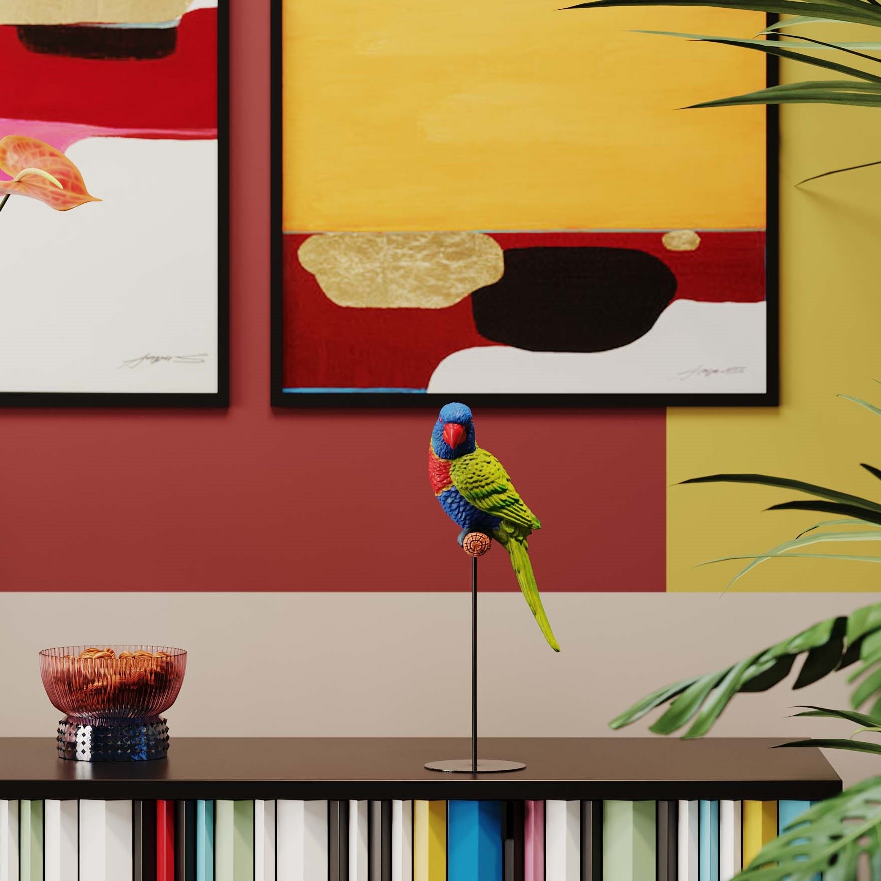 Kare Design Dekofigur »Parrot Grün 36cm«