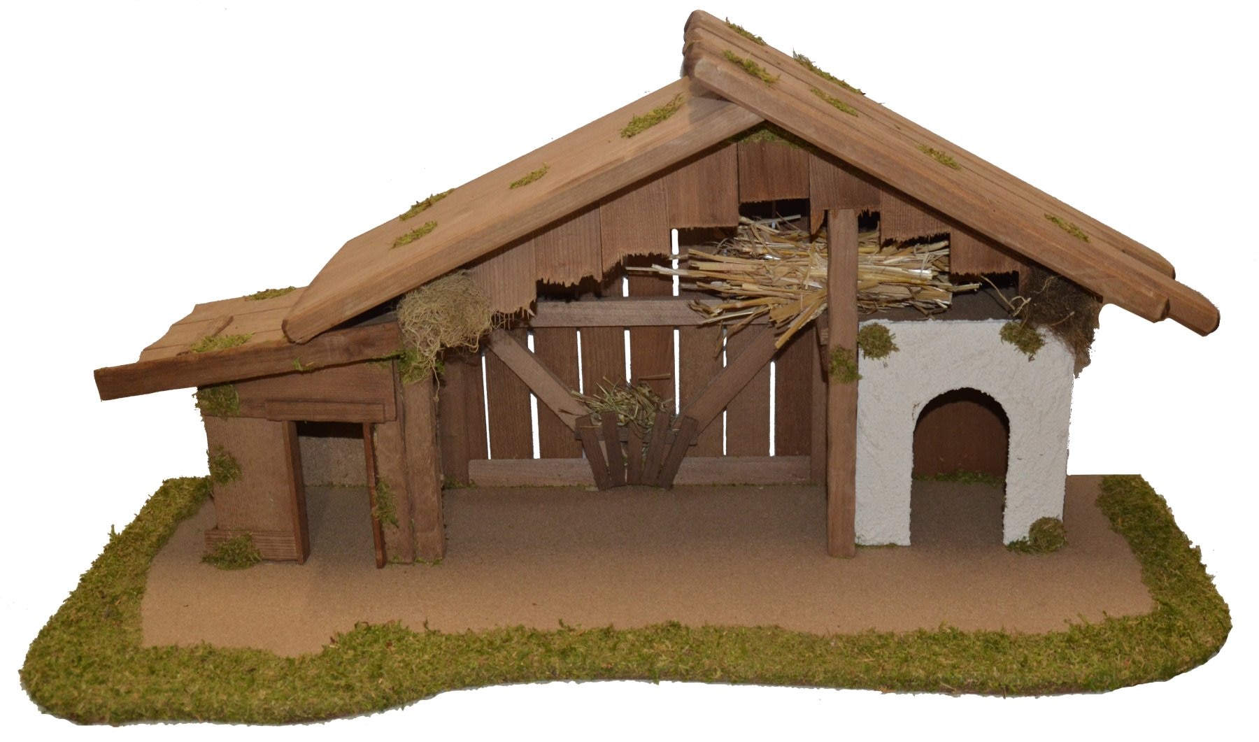 Alfred Kolbe Krippe »Krippenstall« mit 13 cm Poly-Figuren 11tlg.
