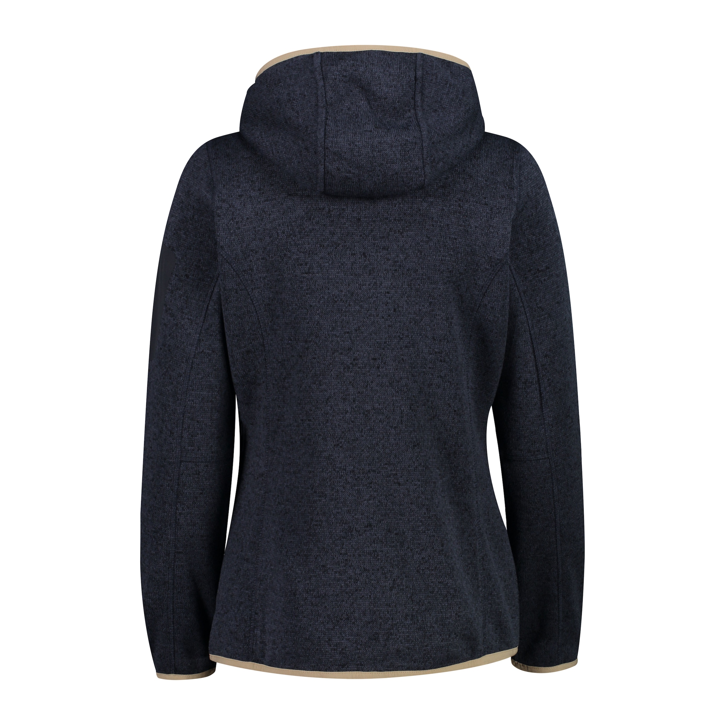 CMP Strickfleecejacke »KNITTED MELANGE HOODY WOMAN HOODY«, (1 St.), mit Kapuze, Wärmend und