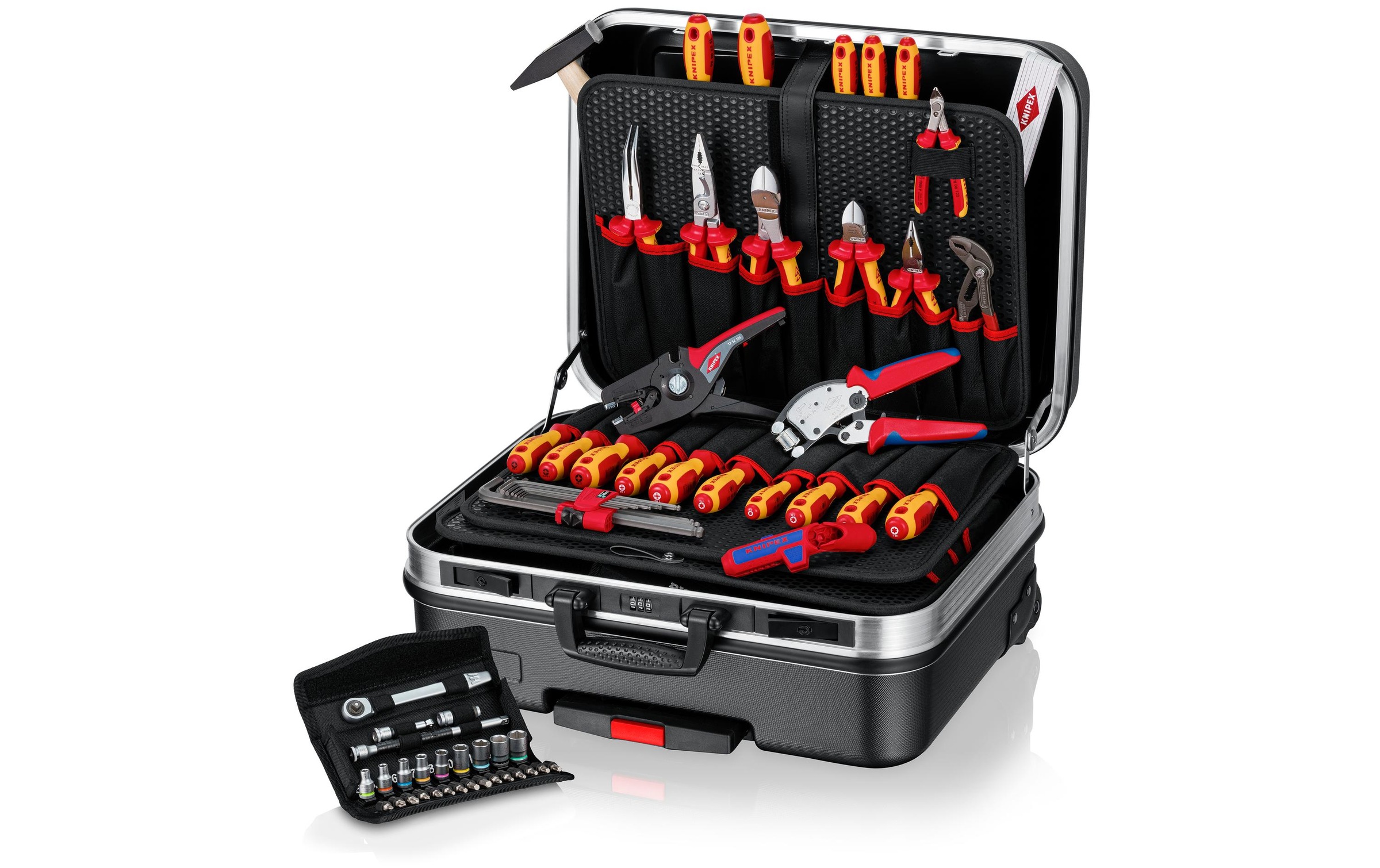 Knipex Werkzeugkoffer »BIG Basic Move ElektroPlus, 68-teilig«, (68 St.)