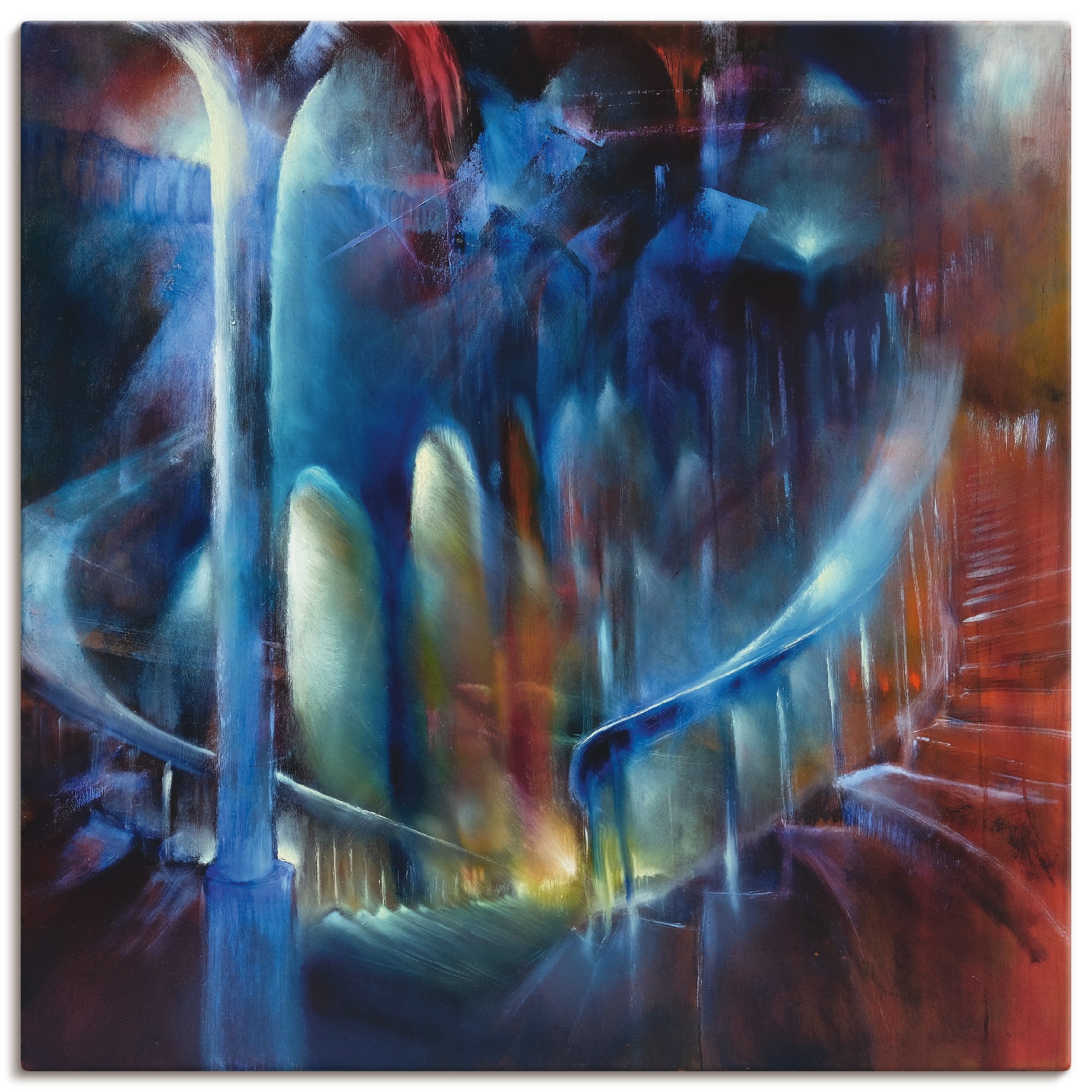 Image of Artland Wandbild »Treppenhaus«, Architektonische Elemente, (1 St.), in vielen Grössen & Produktarten - Alubild / Outdoorbild für den Aussenbereich, Leinwandbild, Poster, Wandaufkleber / Wandtattoo auch für Badezimmer geeignet bei Ackermann Versand Schweiz