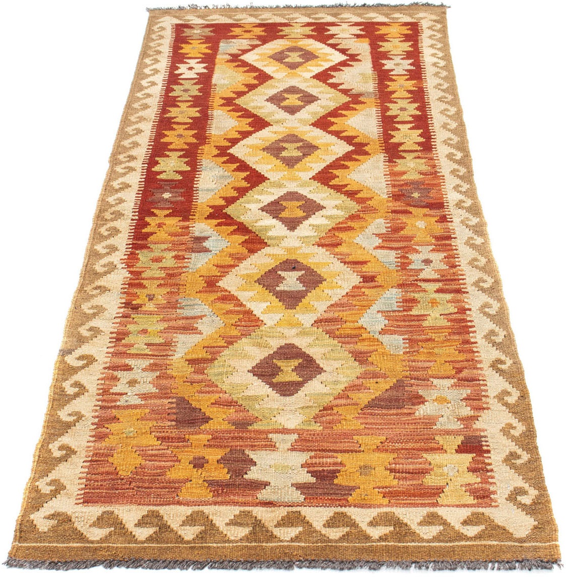 Image of morgenland Läufer »Kelim Medaillon Beige 198 x 73 cm«, rechteckig, 0,4 mm Höhe, OrientOptik bei Ackermann Versand Schweiz