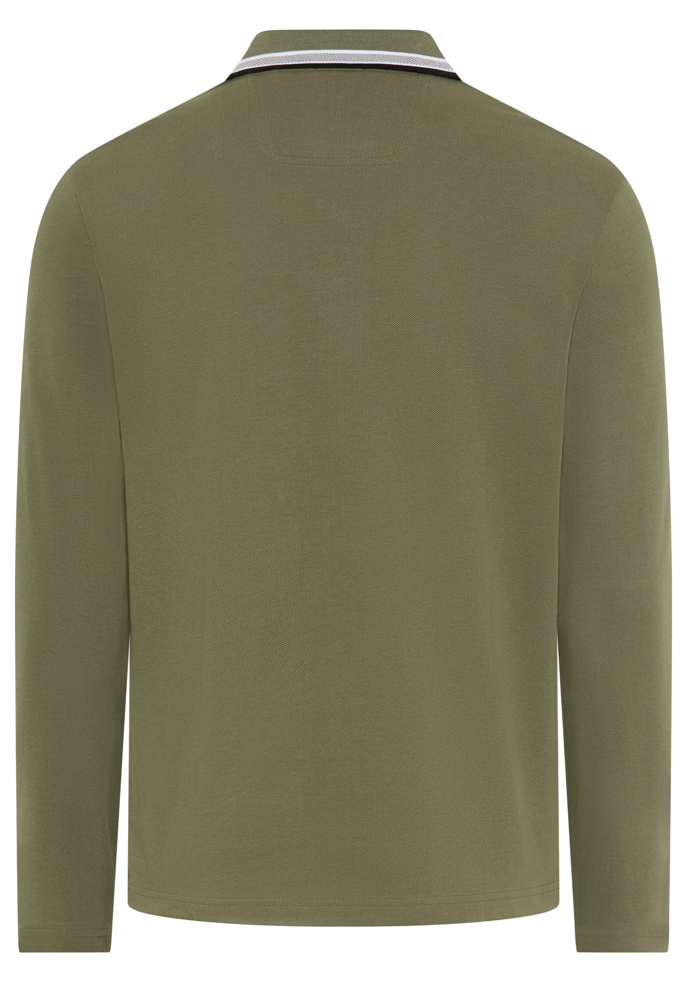 BOSS GREEN Polo à manches longues »Plisy« avec rayures au col