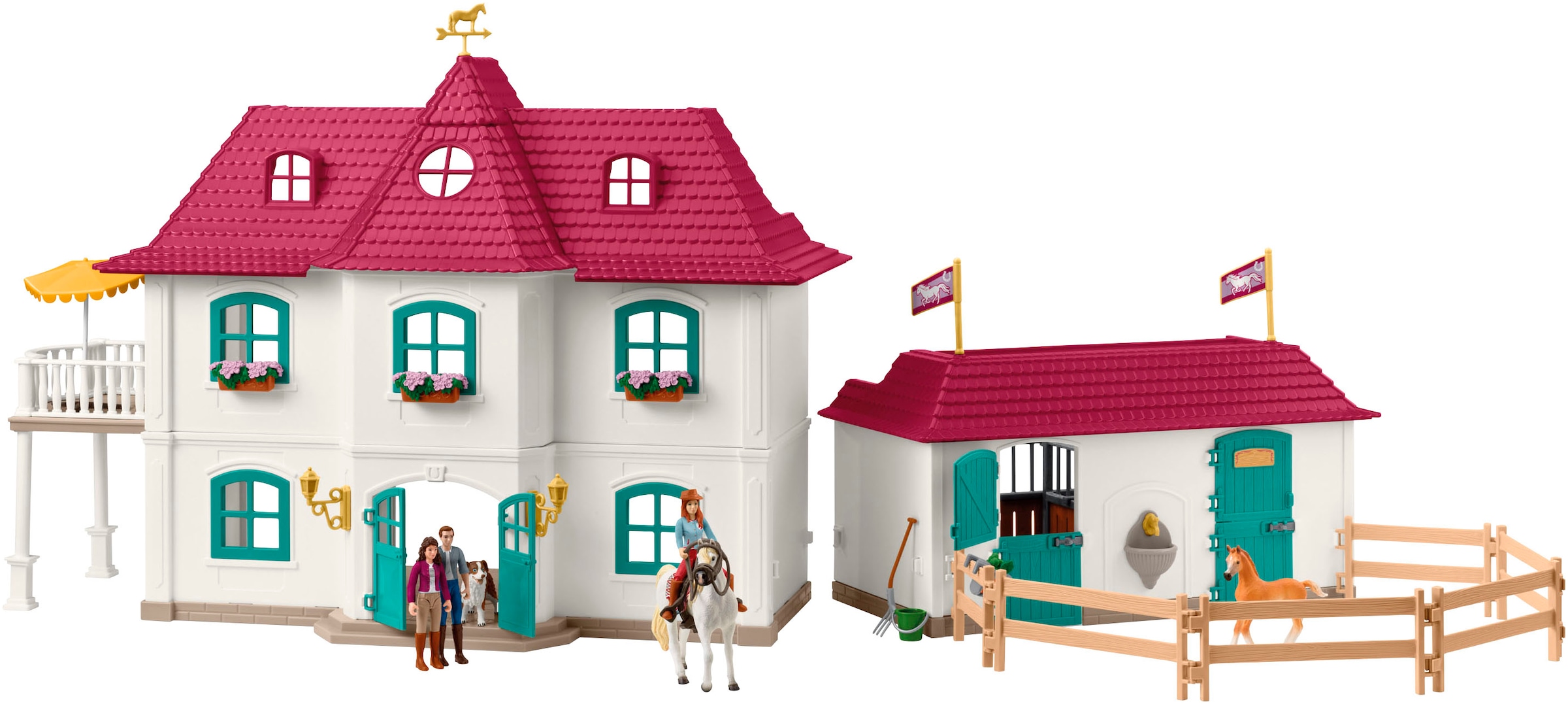 Schleich® Spielwelt »HORSE CLUB, Lakeside Country House and Stable (42706)« Made in Europe