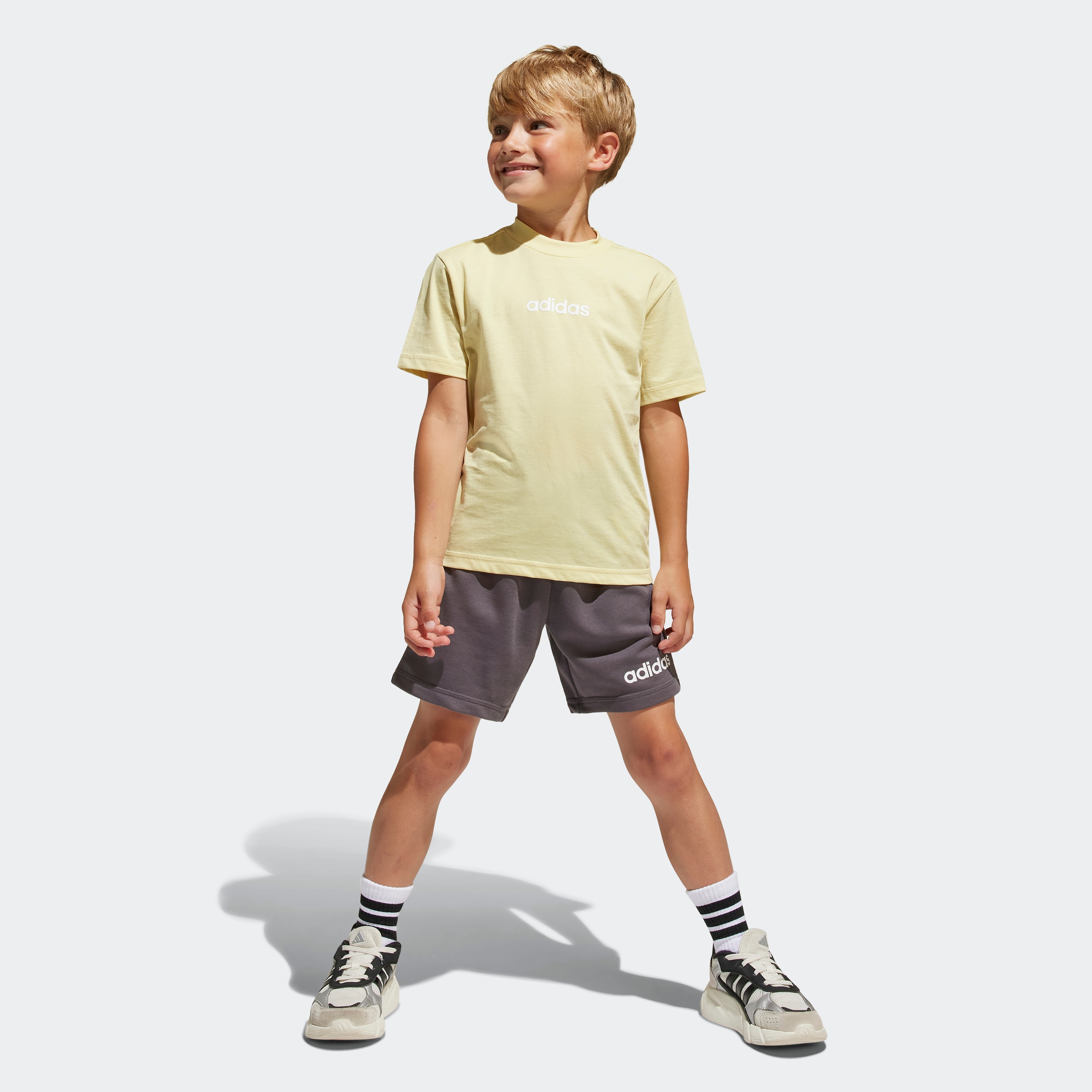 adidas Sportswear Trainingsanzug »LK LIN T-SET«, (2 tlg.)