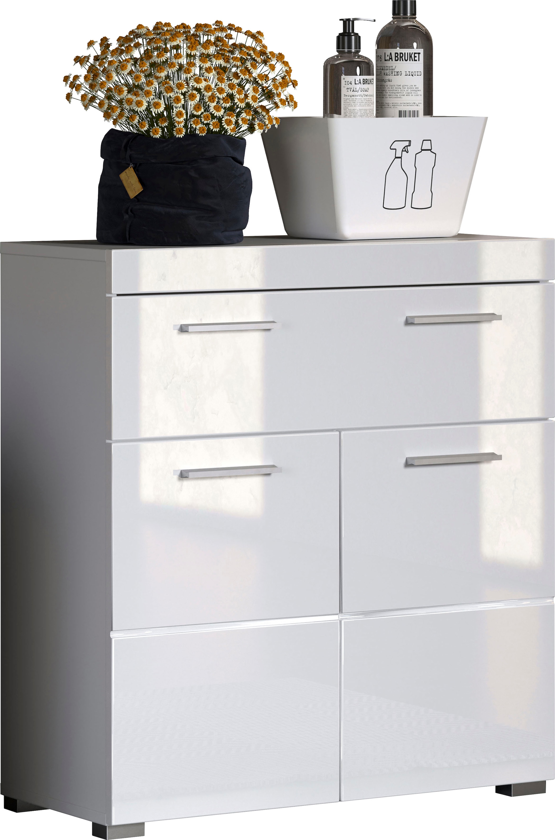 welltime Unterschrank »Avena« Standschrank mit 2 Türen, 1 Schublade - (B/T/H) 73/31/79 cm