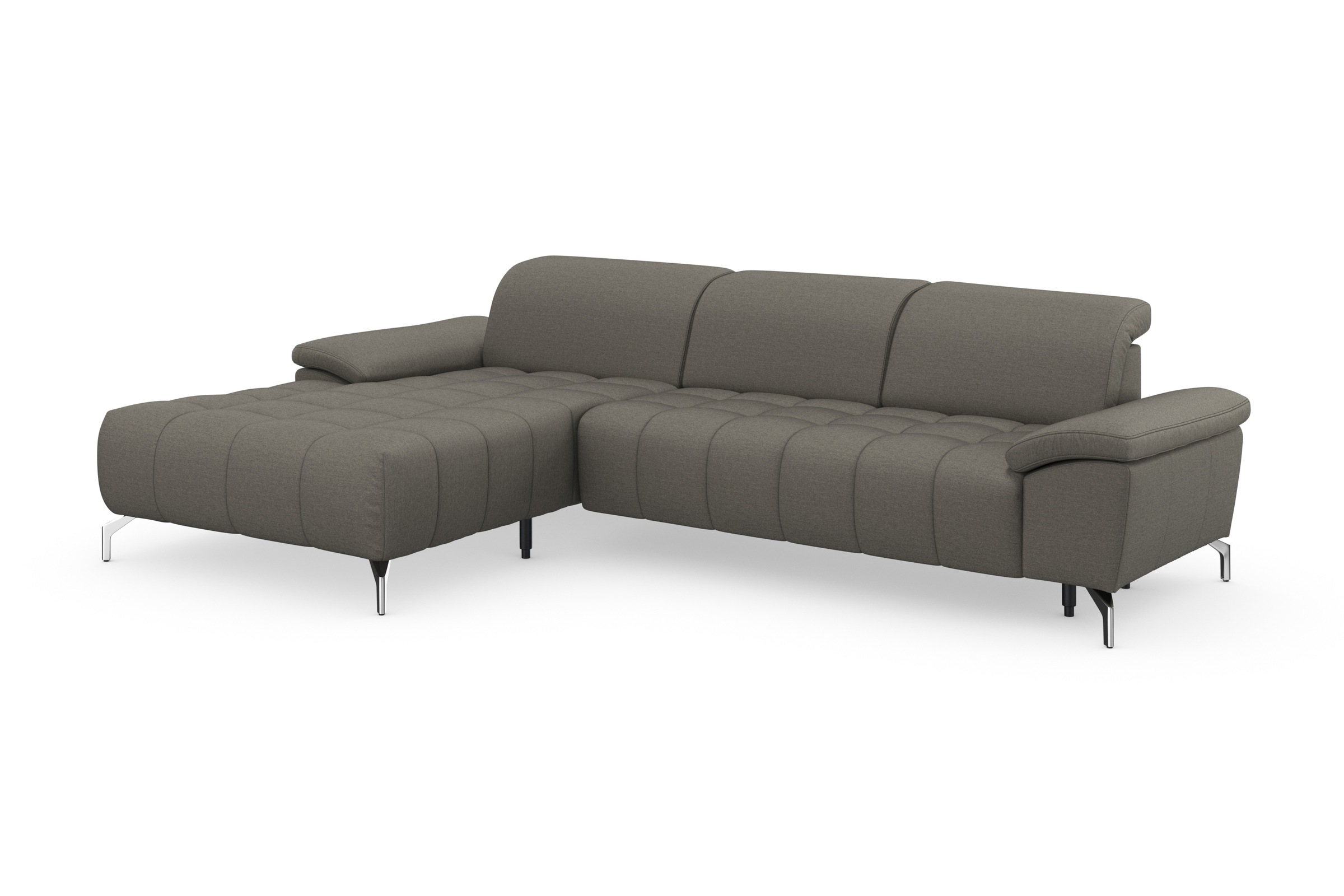 sit&more Ecksofa »Cool L-Form«, wahlweise mit Kopfteilverstellung und Vorziehsitz, motorisch