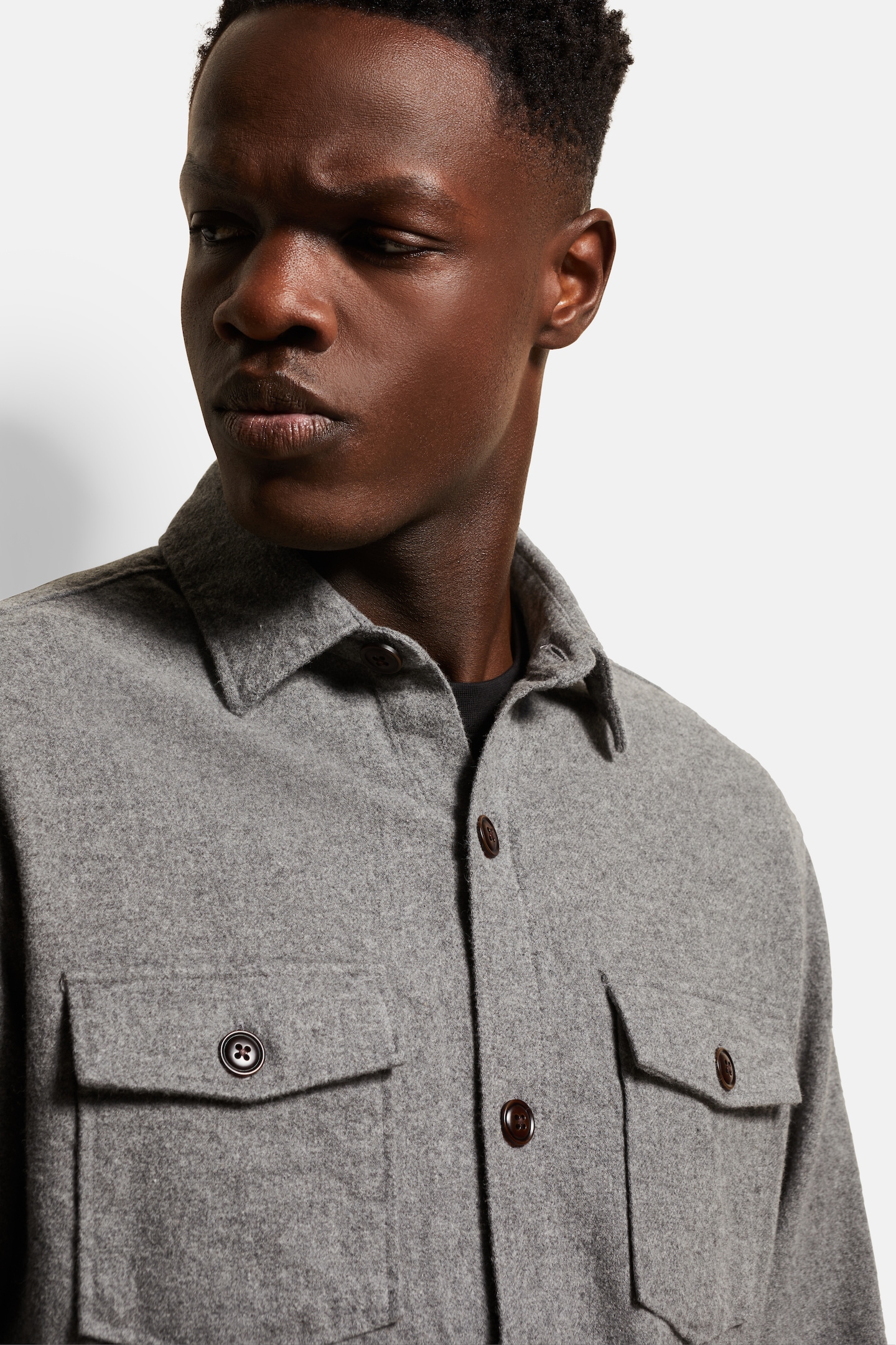 bugatti Langarmhemd »Overshirt«, mit aufgesetzten Taschen