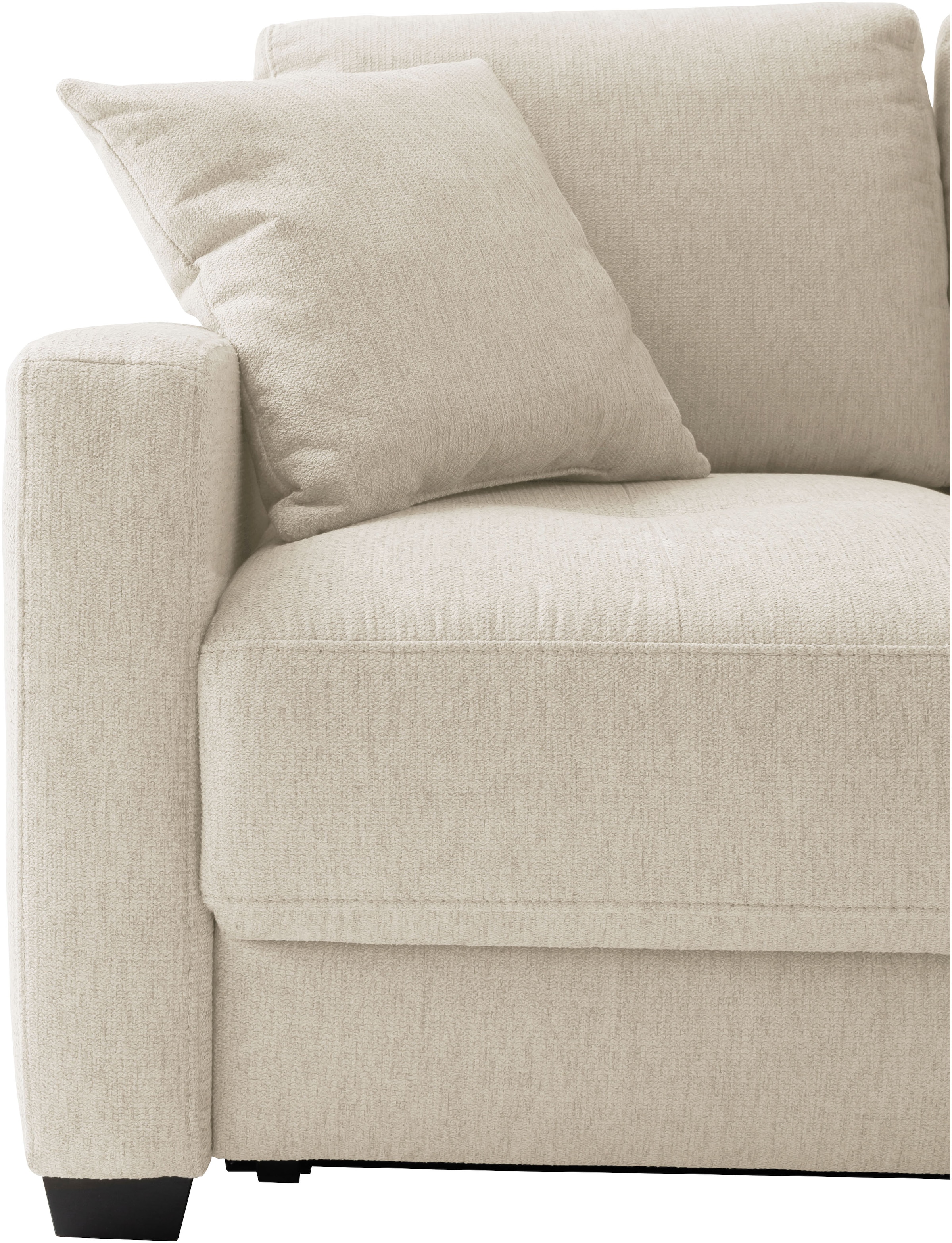 Mr. Couch Ecksofa »Pierre, L-Form mit BoxSpring« Mit Boxpring-Taschenfederkern