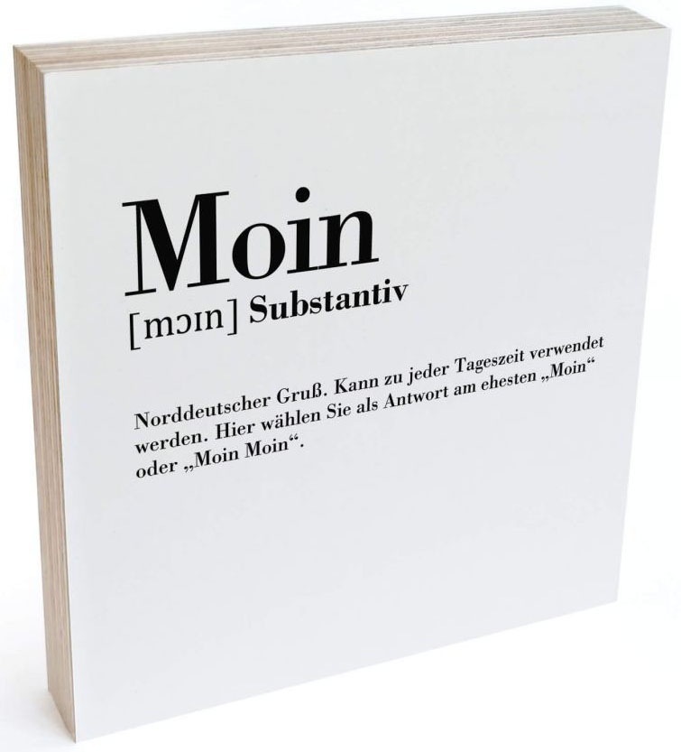 Image of Wall-Art Holzbild »Tischdeko Moin Holzdeko«, (1 St.) bei Ackermann Versand Schweiz