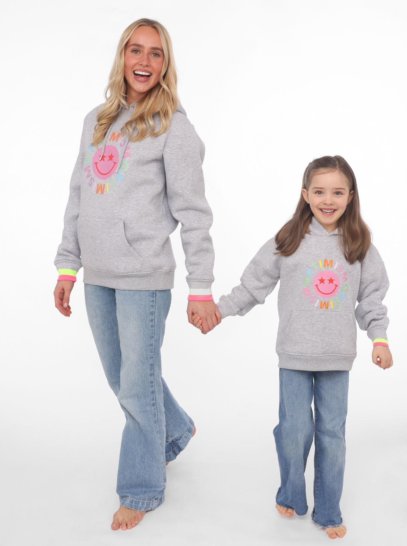 Zwillingsherz Hoodie »Hoodie "Optimism"«, Mini Me Style für Mütter & Töchter