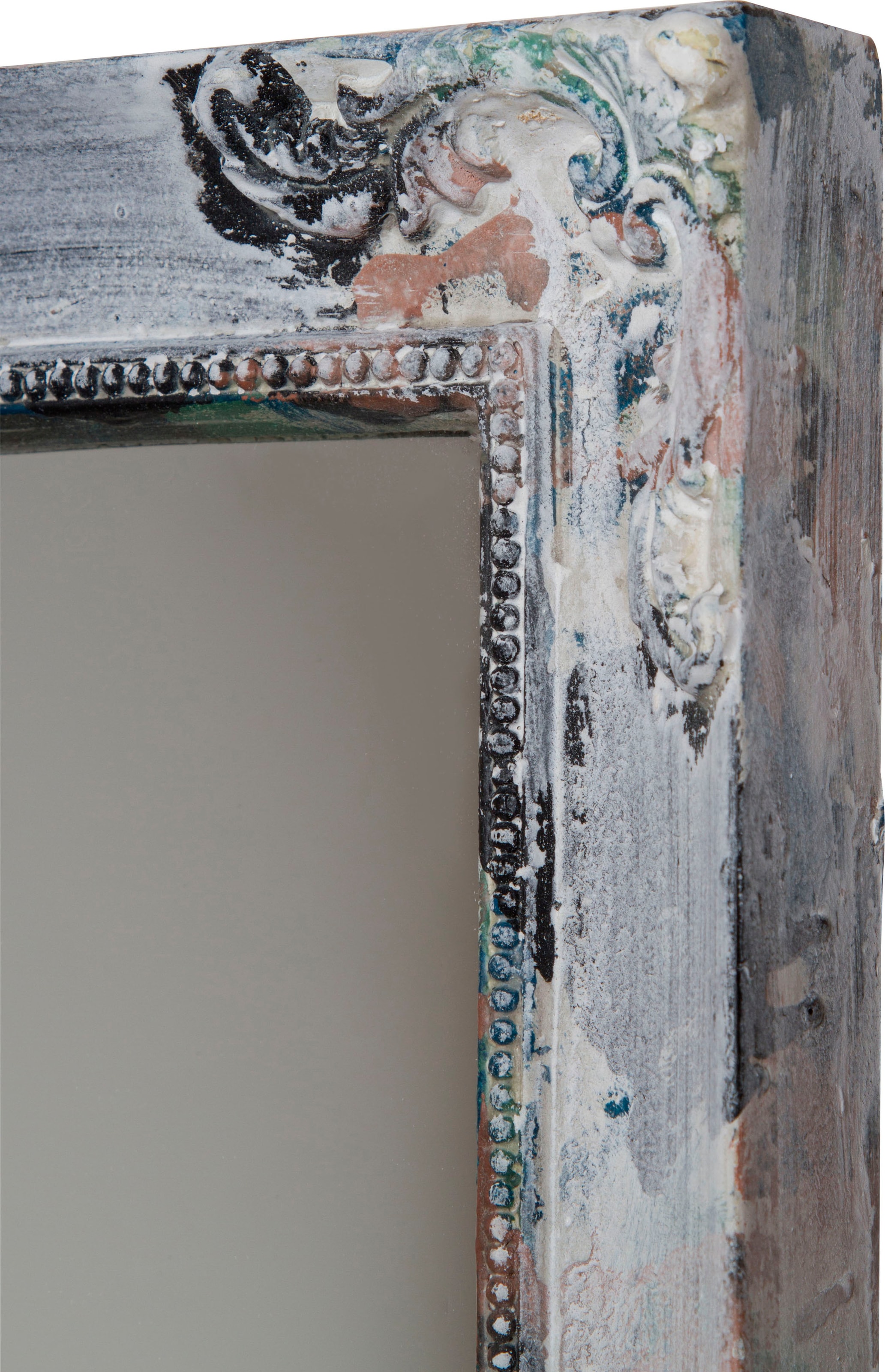 Myflair Möbel & Accessoires Wandspiegel »Manja«, (1 St.), rechteckig, verzierter Rahmen aus Holz, Shabby Optik