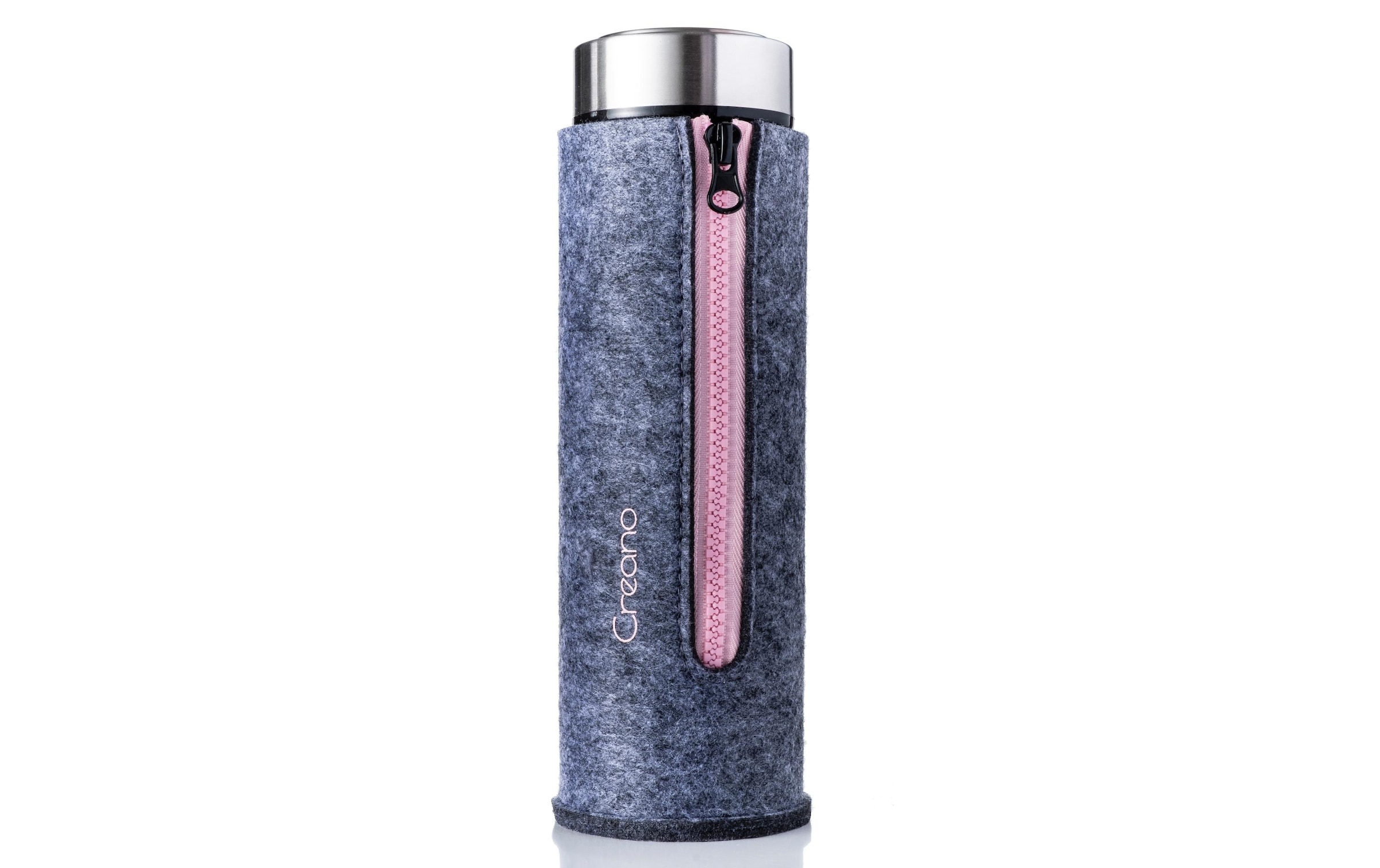 Creano Thermoflasche »mit Filztasche rosa«