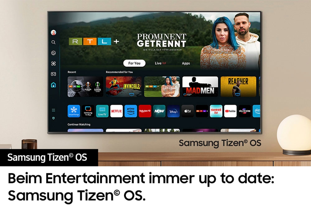 Samsung LED-Fernseher »GU55DU7179U«, 4K Ultra HD, Smart-TV, Crystal UHD, Q-Symphony, Dolby Surround Sound, Triple Tuner, Smart-Hub