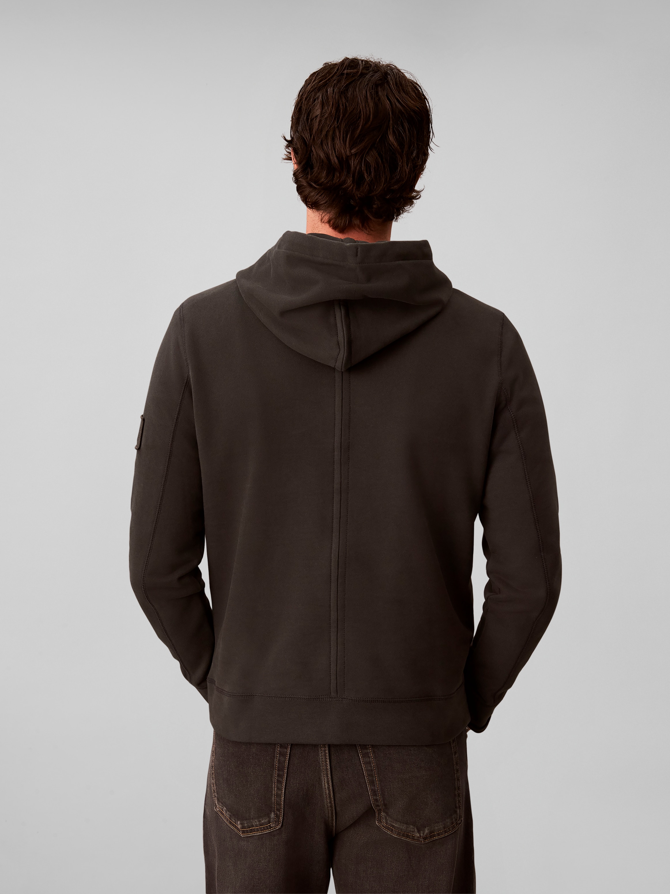 Calvin Klein Sweat à capuche »BADGE HOODIE«, Regular fit, Badge, Kängurutasche
