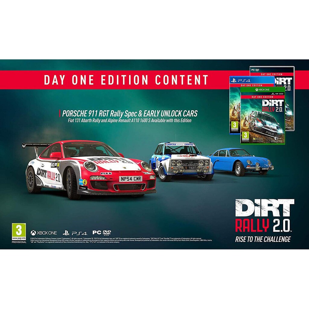 Spielesoftware »DiRT Rally 2.0 Day One Edition«, PC