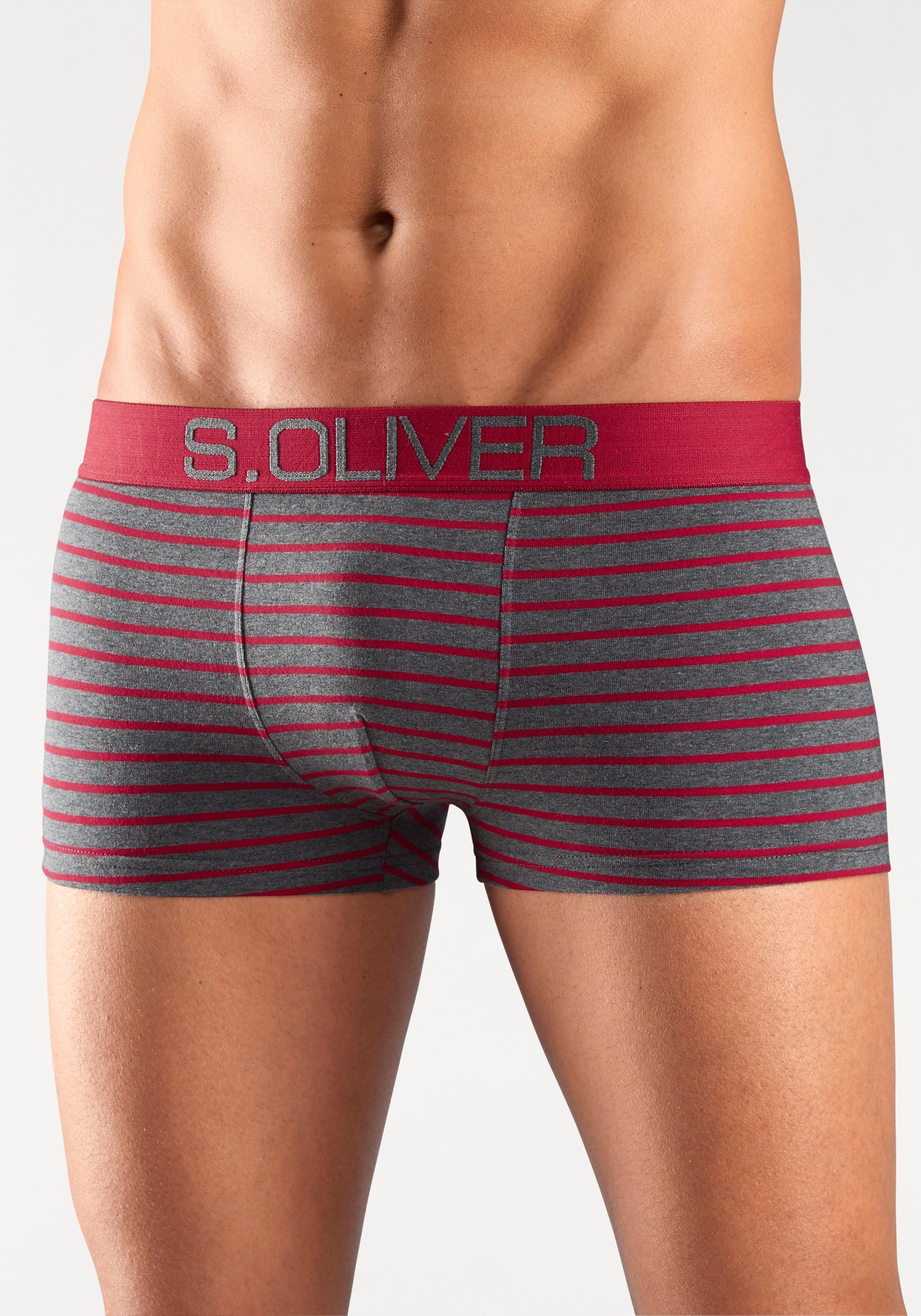 s.Oliver Hipster, (Packung, 4 St.), Boxershorts für Herren aus Baumwoll-Mix