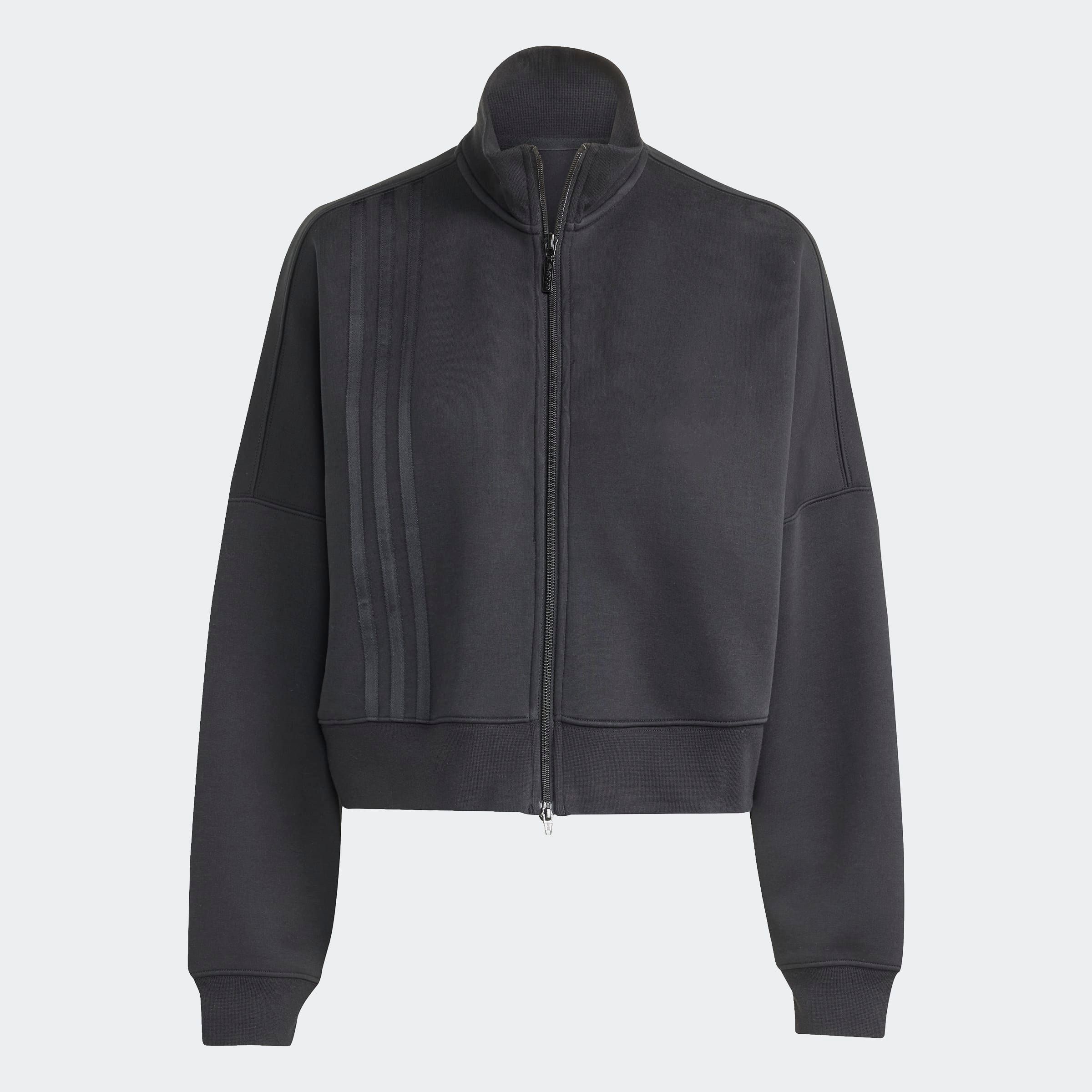 adidas Originals Sweatjacke »OFF PLACED 3-STREIFEN ZIP UP« mit Reissverschluss, mit glatter Materialstruktur
