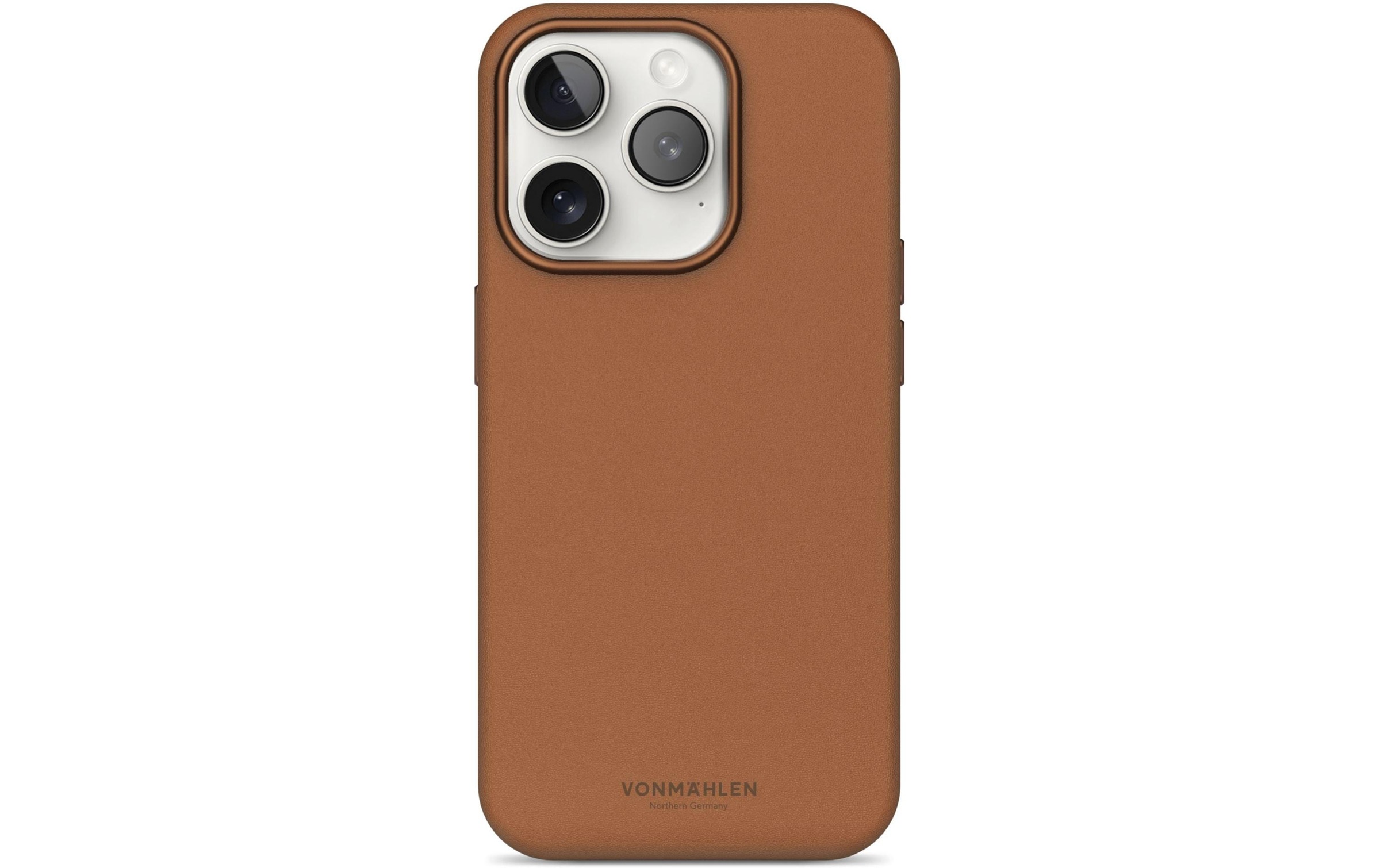 Image of VONMÄHLEN Backcover "Like Leather iPhone 16 Pro Braun"