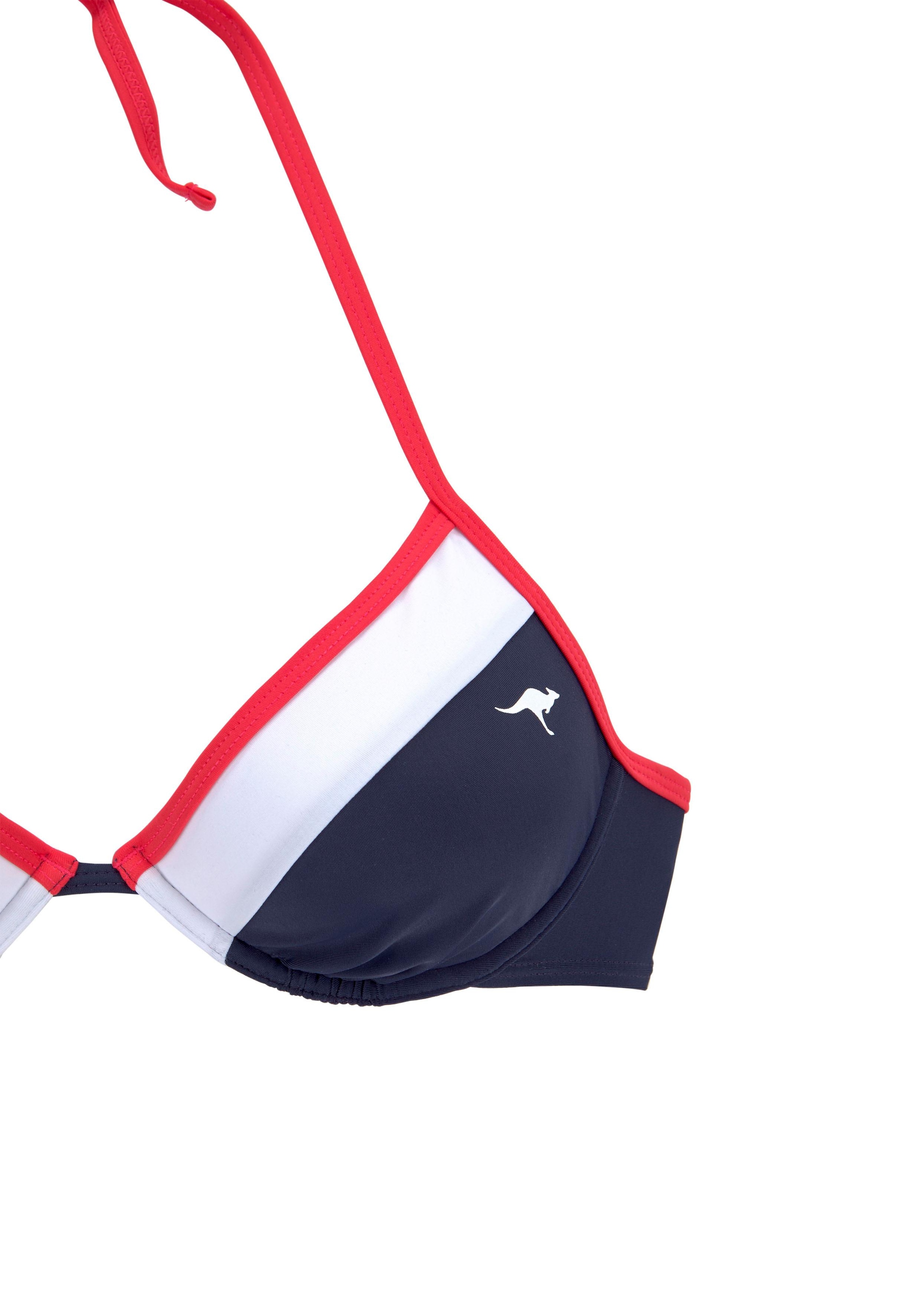 Bügel-Bikini mit ♕ versandkostenfrei kaufen KangaROOS »Energy«, Kontrasteinsätzen