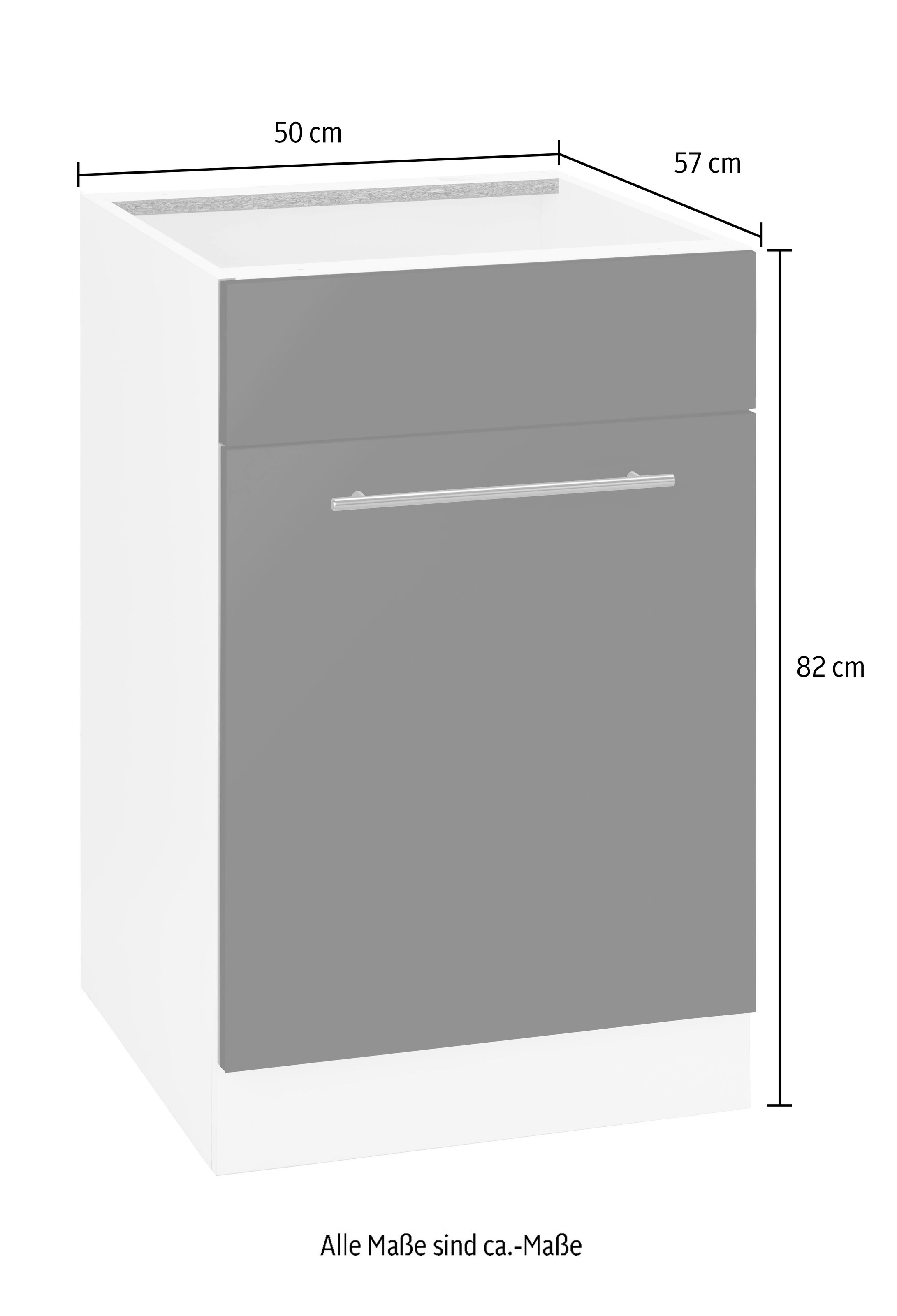 wiho Küchen Spülenschrank »Flexi2«, Breite 50 cm