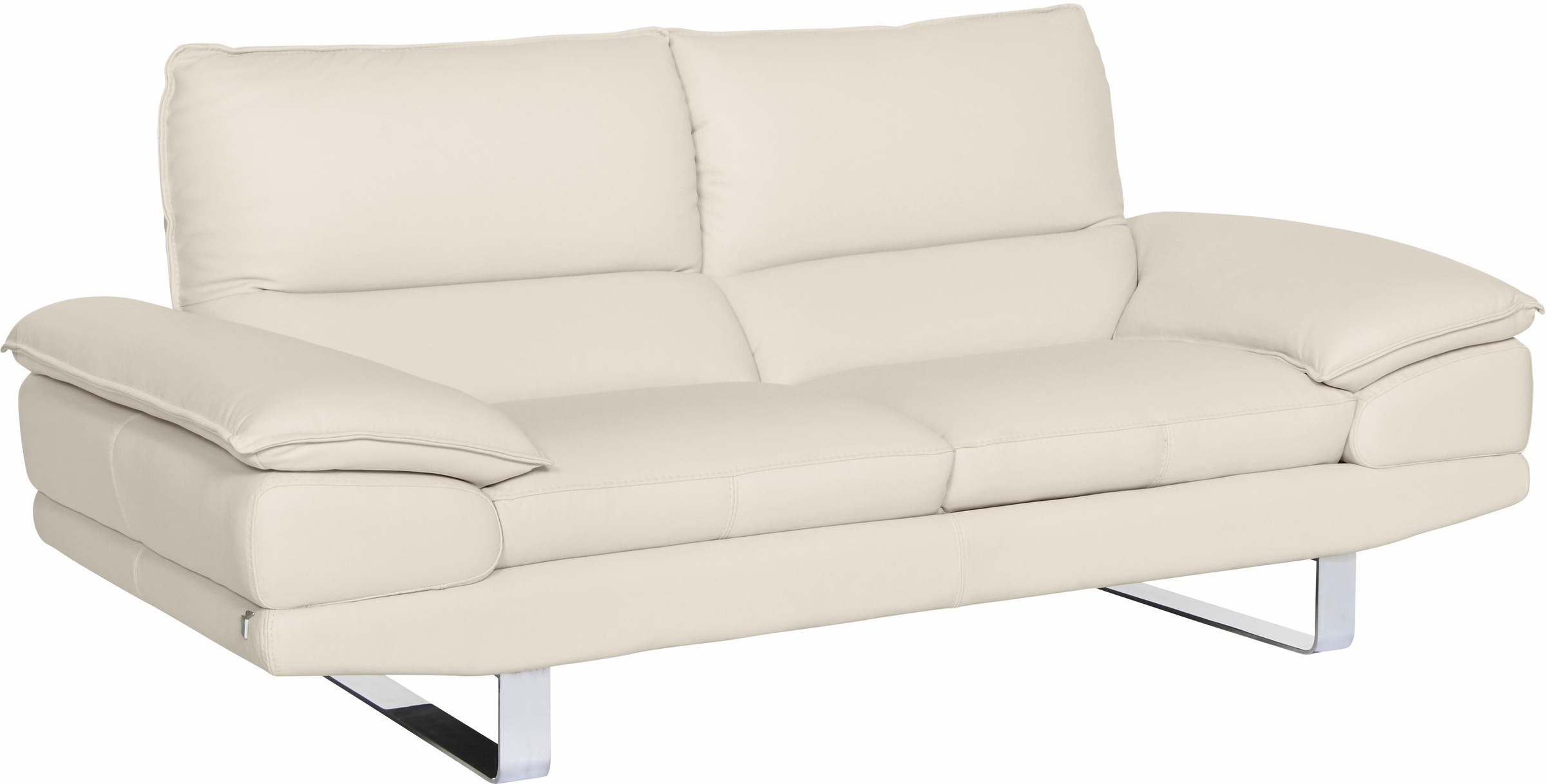 CALIA ITALIA 2,5-places »Dave, Sitzkomfort der Extraklasse, extra bequeme Armlehnen« mit Kufenfuss, in zwei Lederqualitäten