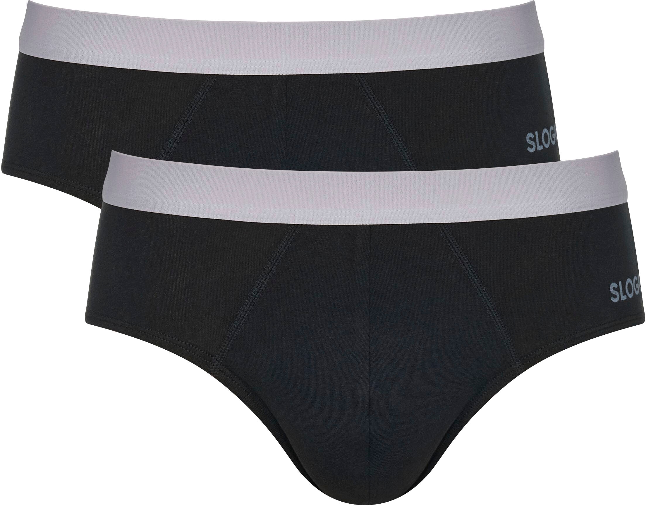 sloggi Slip »men GO ABC 2.0 Brief 2P«, (Packung, 2 St.), super weicher Baumwoll- und Elasthan-Mix