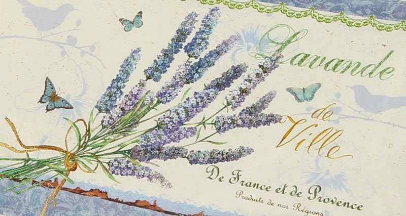 Ambiente Haus Tablett »Lavendel-Tablett 2er Set«, (1 tlg.)