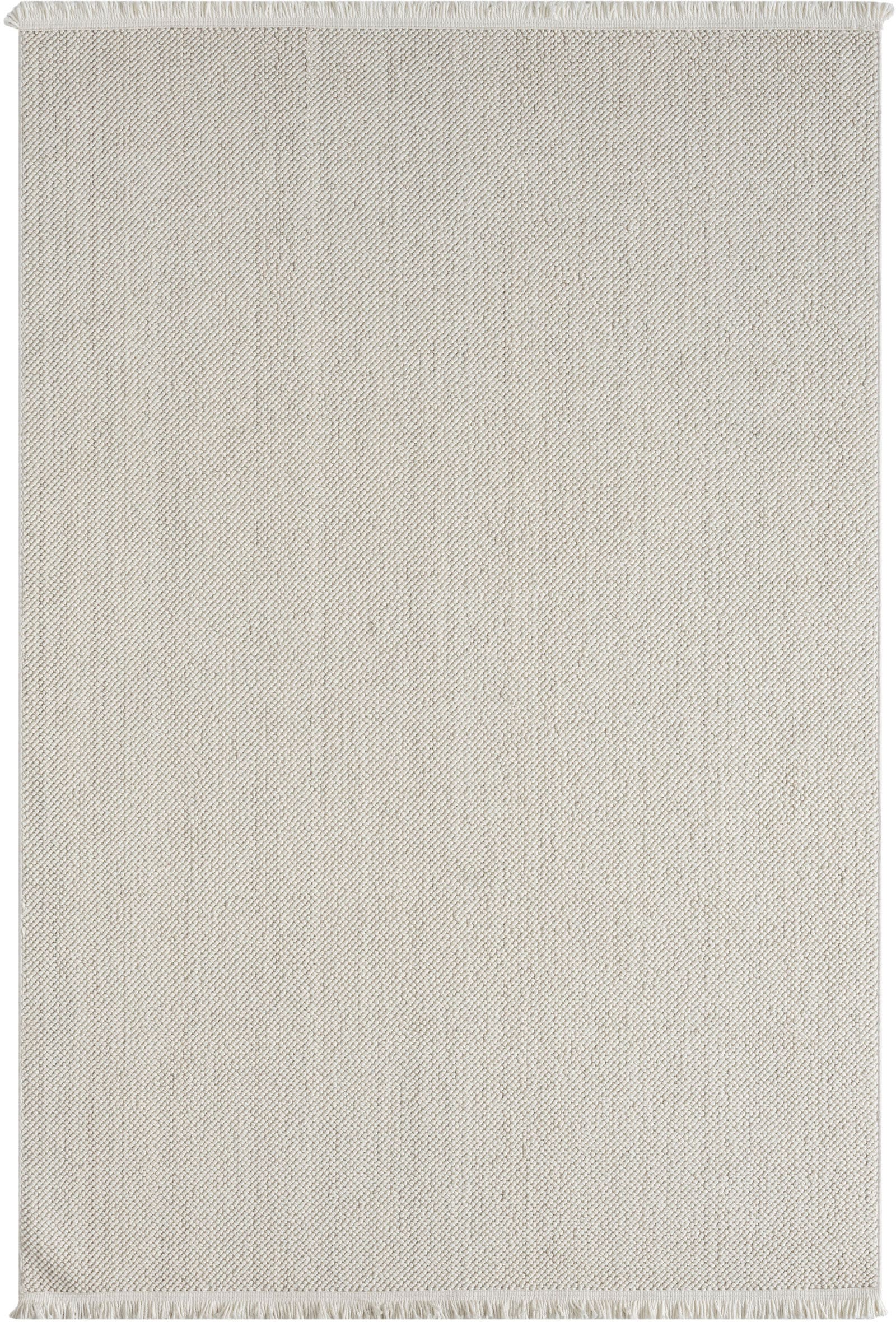 GOODproduct Tapis »Vals« Rectangulaire 7 mm Höhe couleurs unies, chiné, aspect sisal, aussi disponible en rond, avec franges