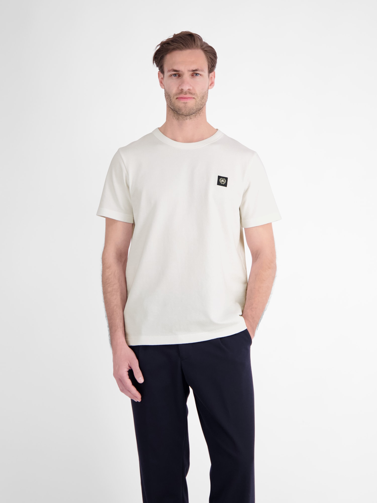 Image of LERROS T-Shirt "T-Shirt aus Baumwoll-Jersey mit Rundhalsausschnitt"