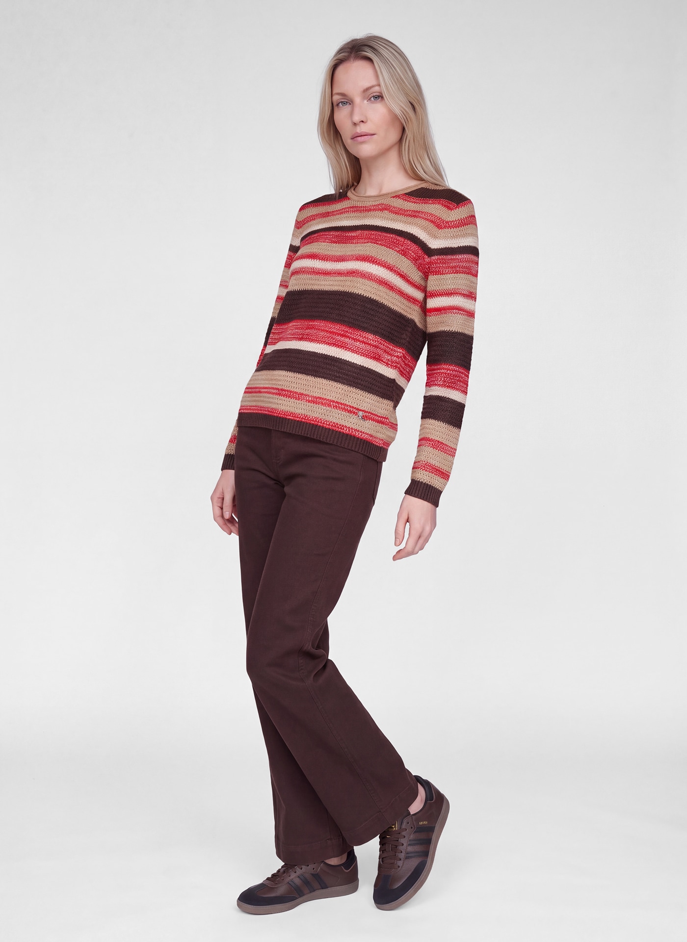 Rabe Pull en tricot im Streifen-Look