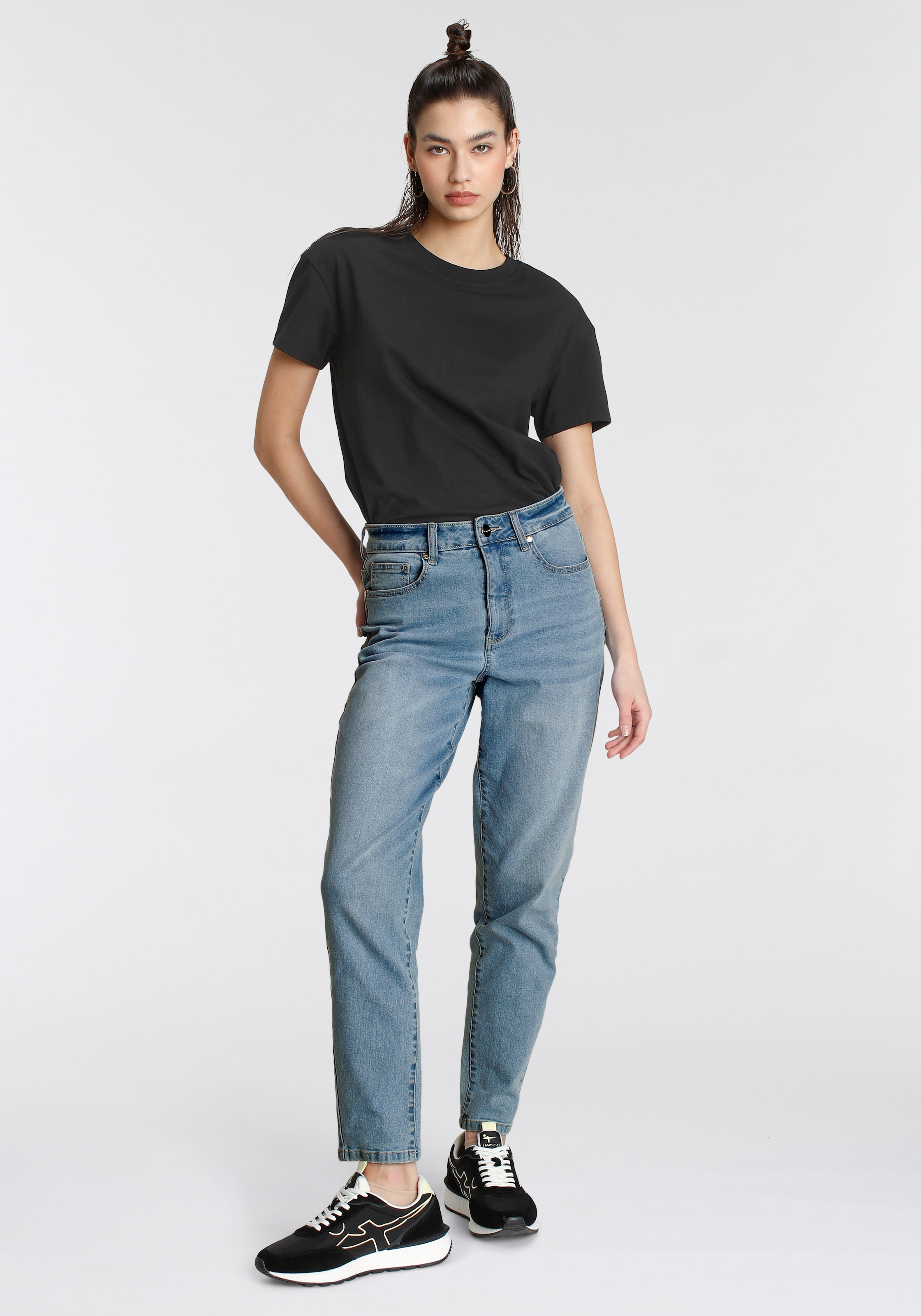 ♕ Tamaris Mom-Jeans, mit hohem Bund versandkostenfrei kaufen | High Waist Jeans