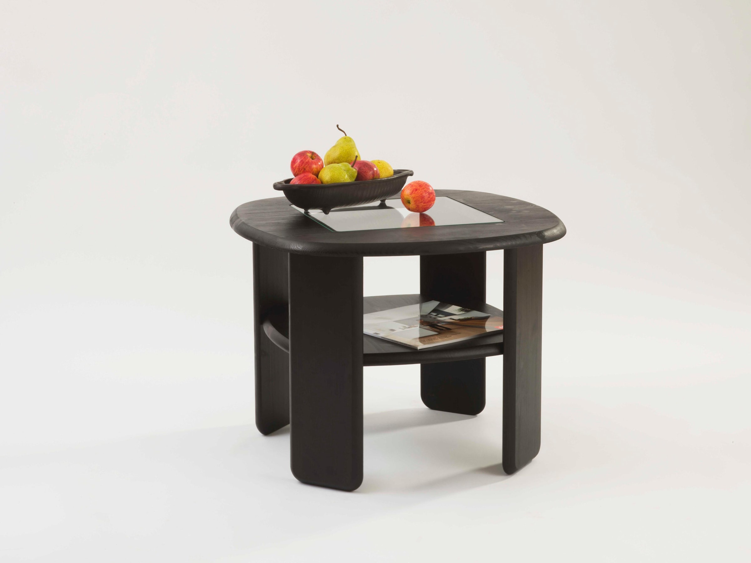 Home affaire Couchtisch »Jayden 2« in zwei Grössen, massives Kiefernholz mit Glaseinsatz