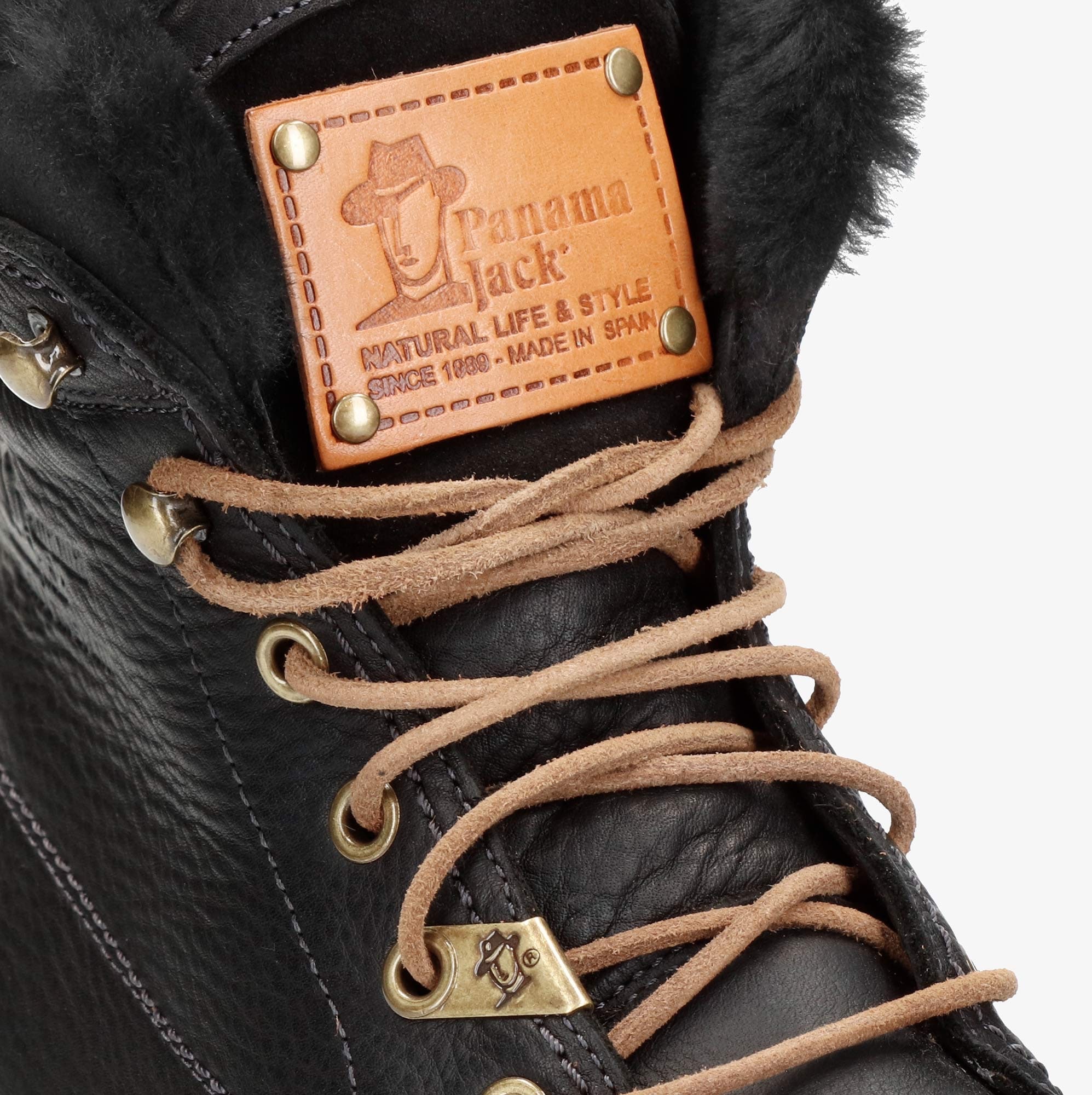 Panama Jack Winterboots »Aviator Igloo«  , Blockabsatz, Winterstiefelette, Schnürboots mit Logo-Aufnäher