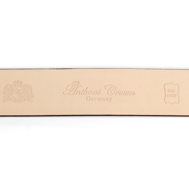 ♕ Anthoni Crown Ledergürtel, in Hirschprägung und glänzender Oberfläche  versandkostenfrei bestellen