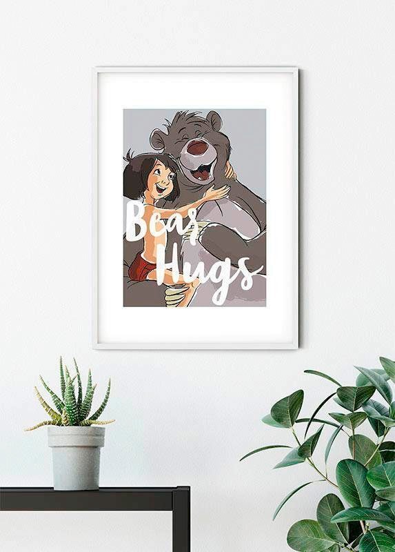 Komar Image »Bear Hug« 1 cuis tlg. Wandbild zur Dekoration im Kinderzimmer - ohne Rahmen
