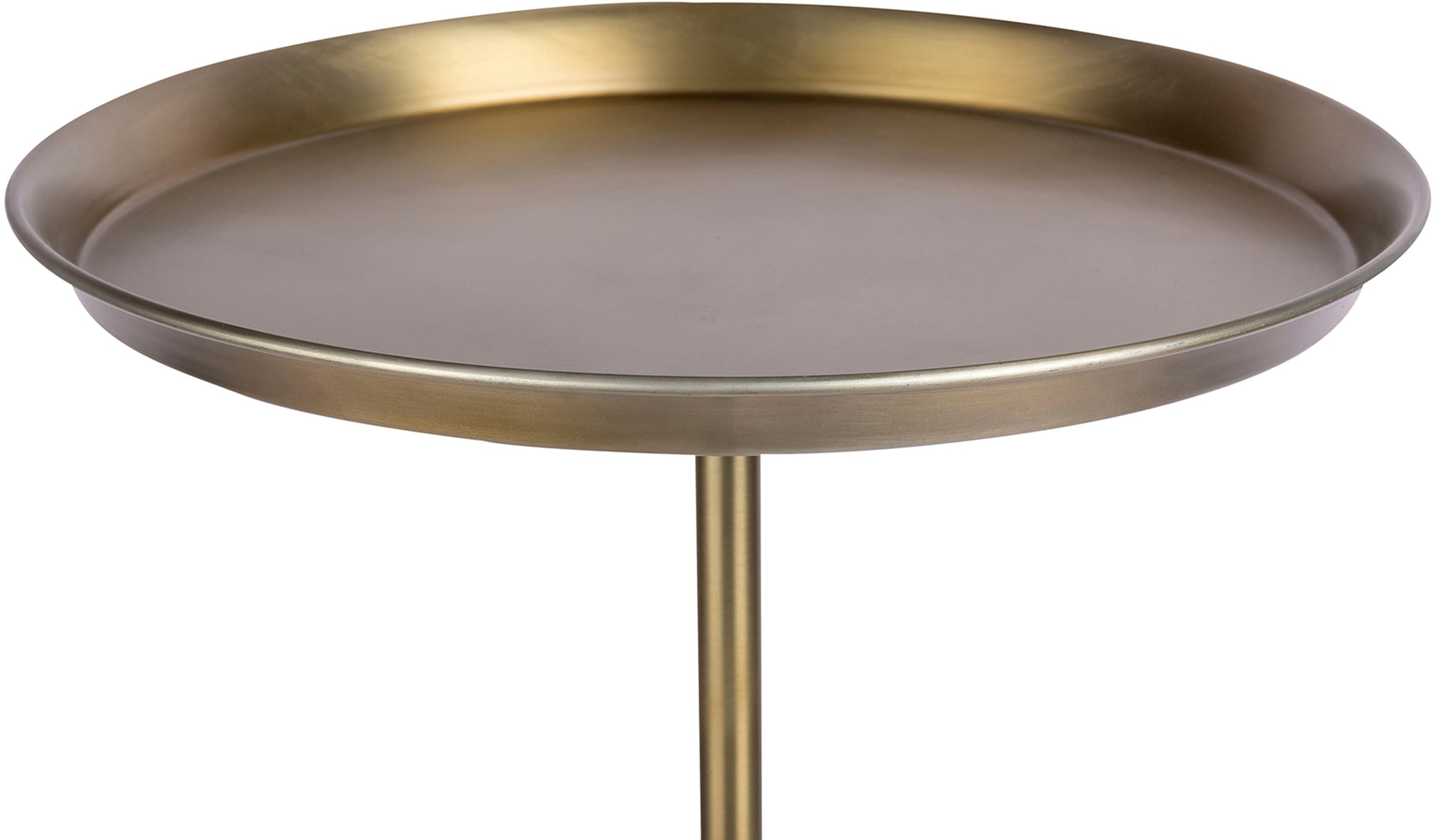 Kayoom Beistelltisch »Beistelltisch Grant 125«, Runder Tisch, Ablagefläche aus Metall, Sockel aus Marmor